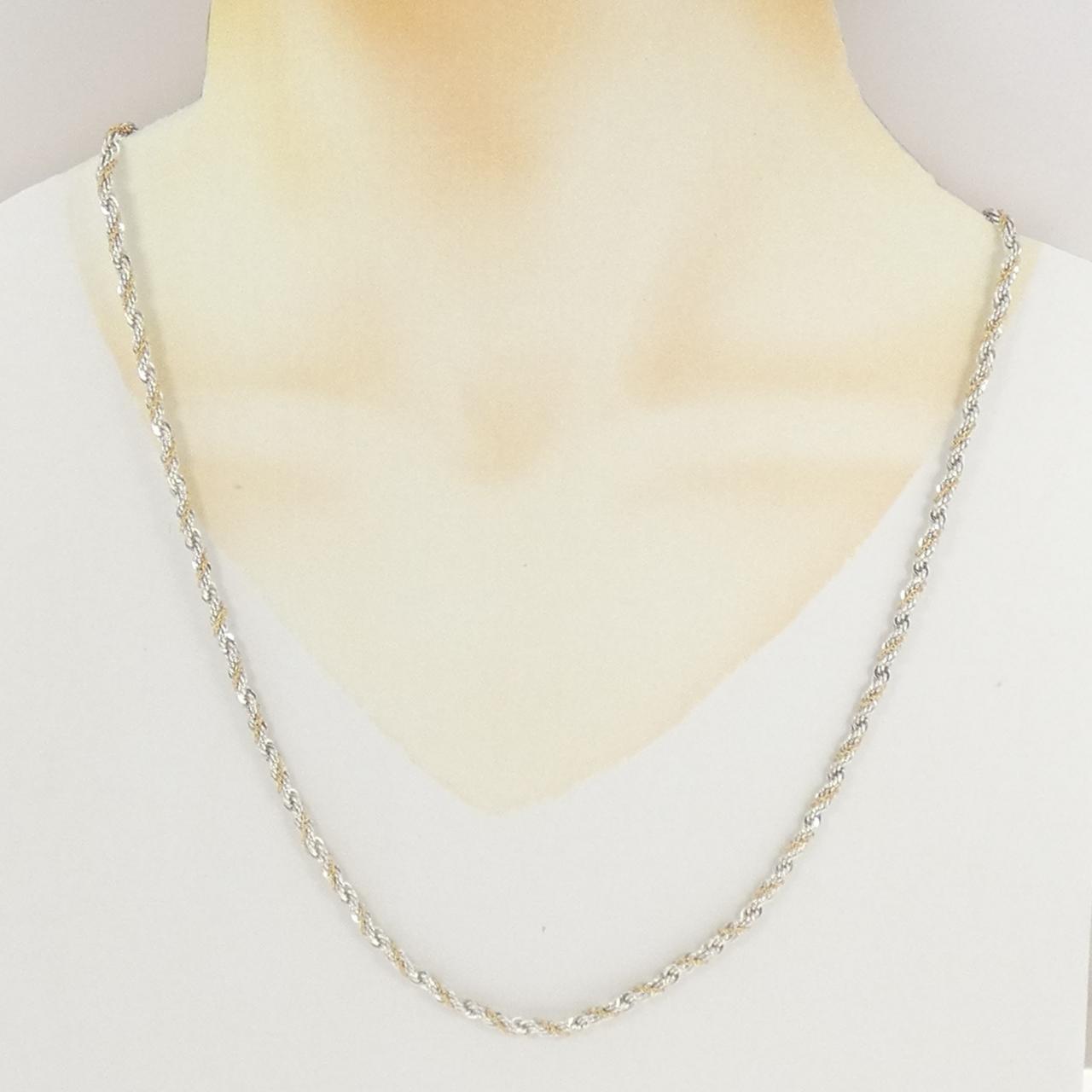 ティファニー 925シルバー 750イエローゴールド ネックレス