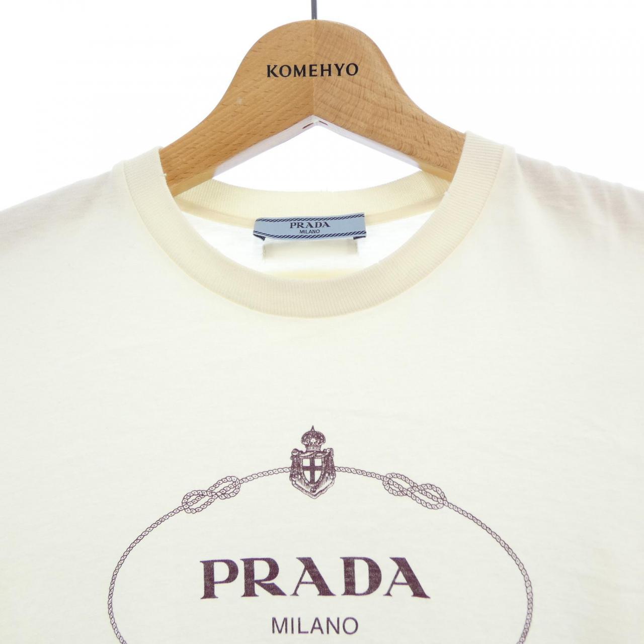 プラダ SAVOY LOGO コットンTシャツ