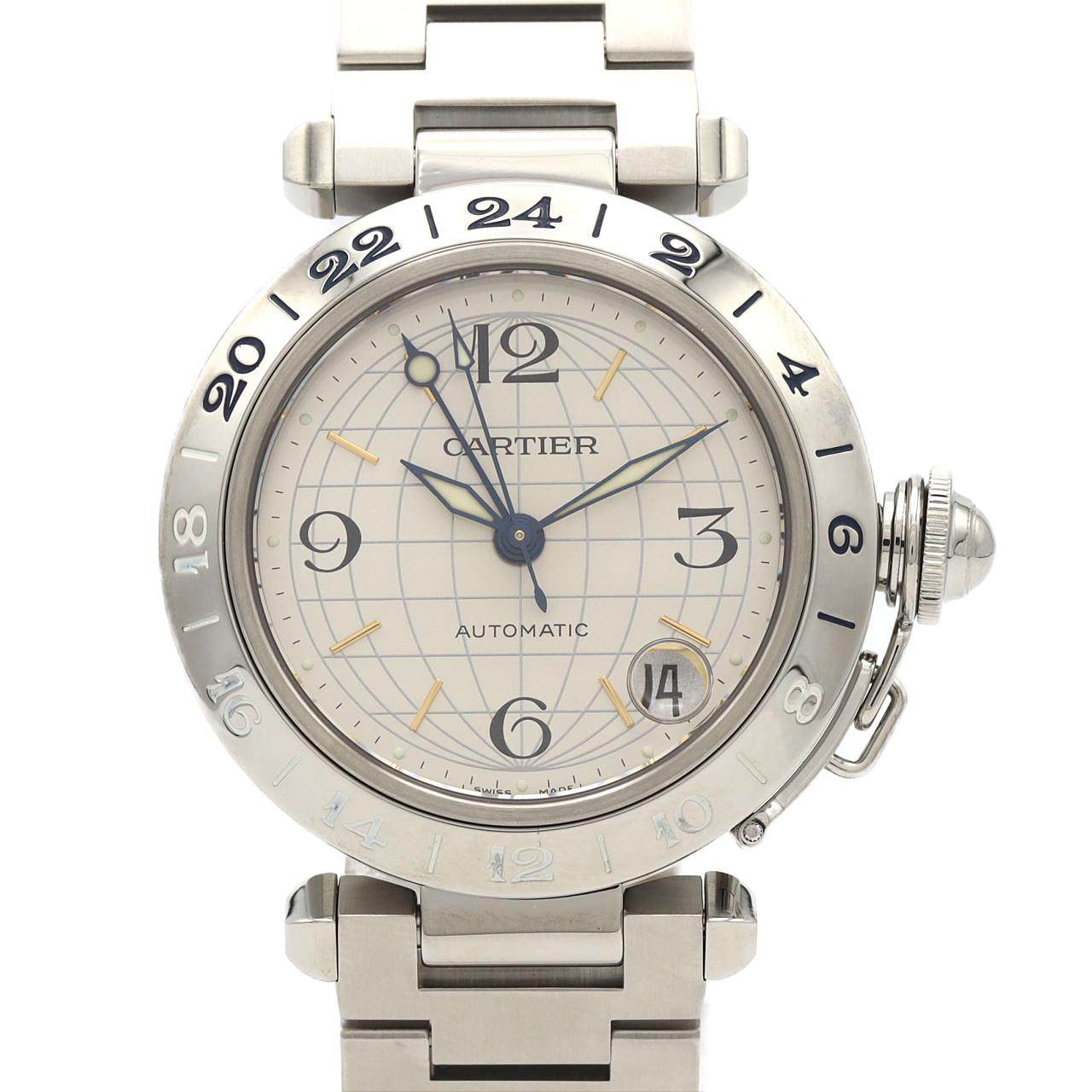 カルティエ パシャC GMT ステンレススチール 自動巻