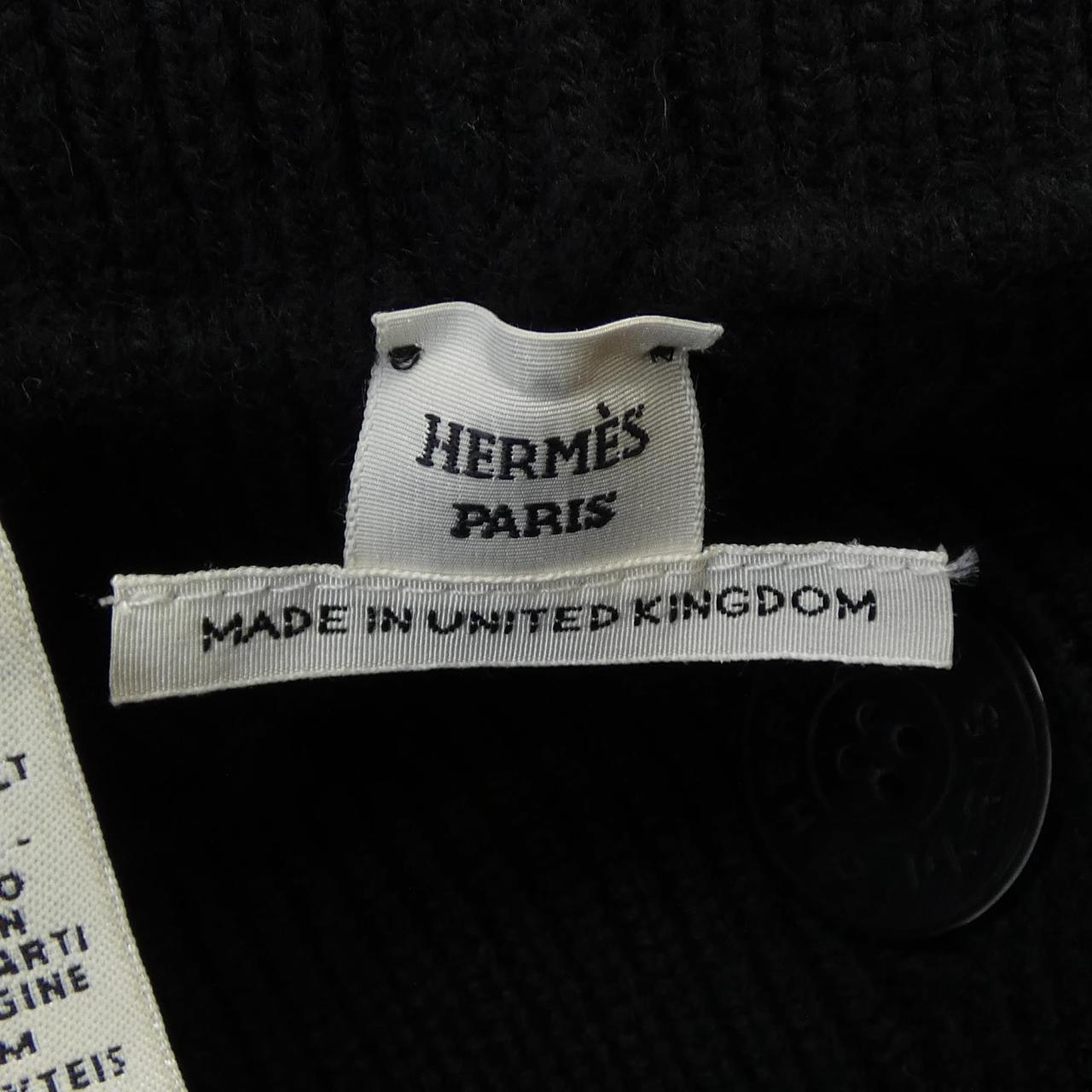 エルメス カシミアロングベスト