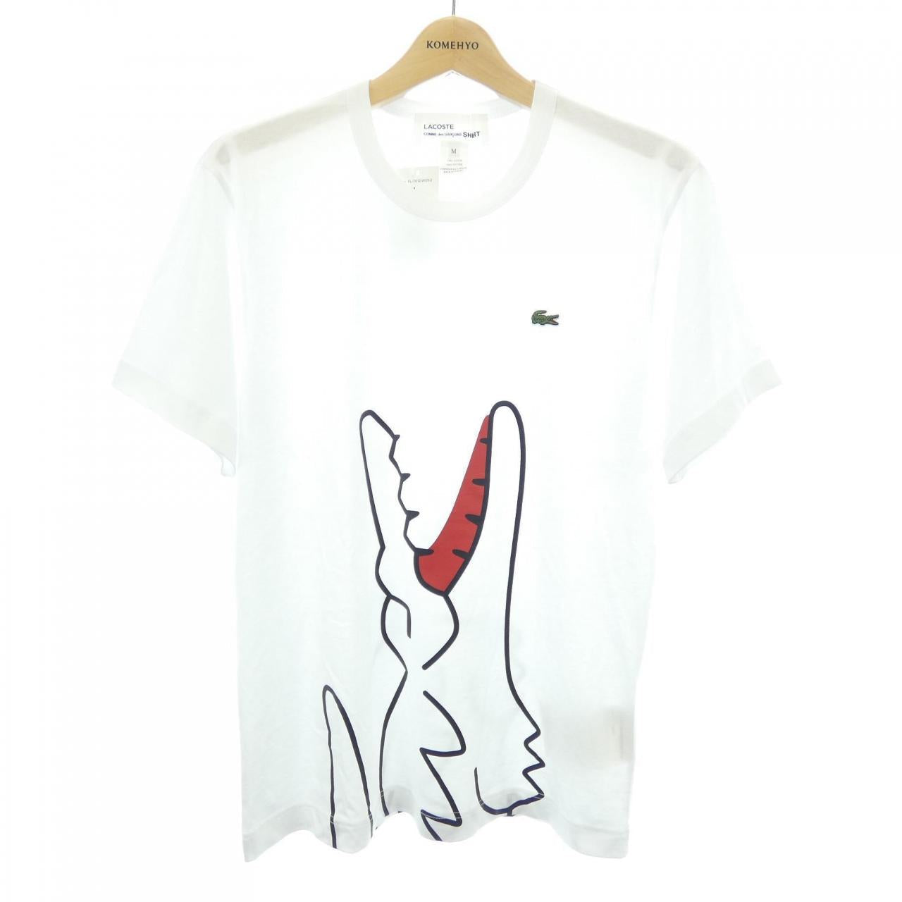 コムデギャルソン FL-T012 LACOSTE Tシャツ