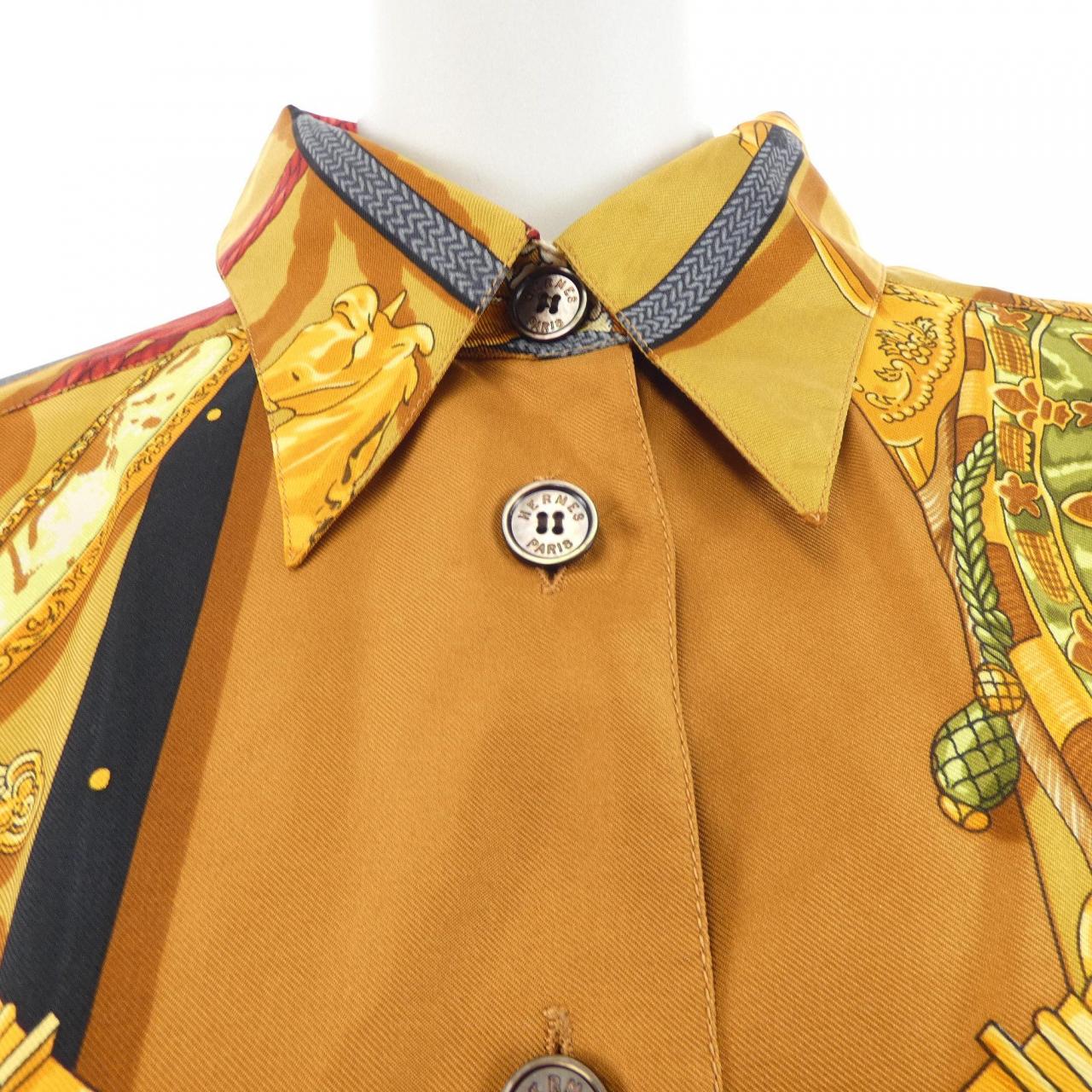 エルメス シルクシャツ