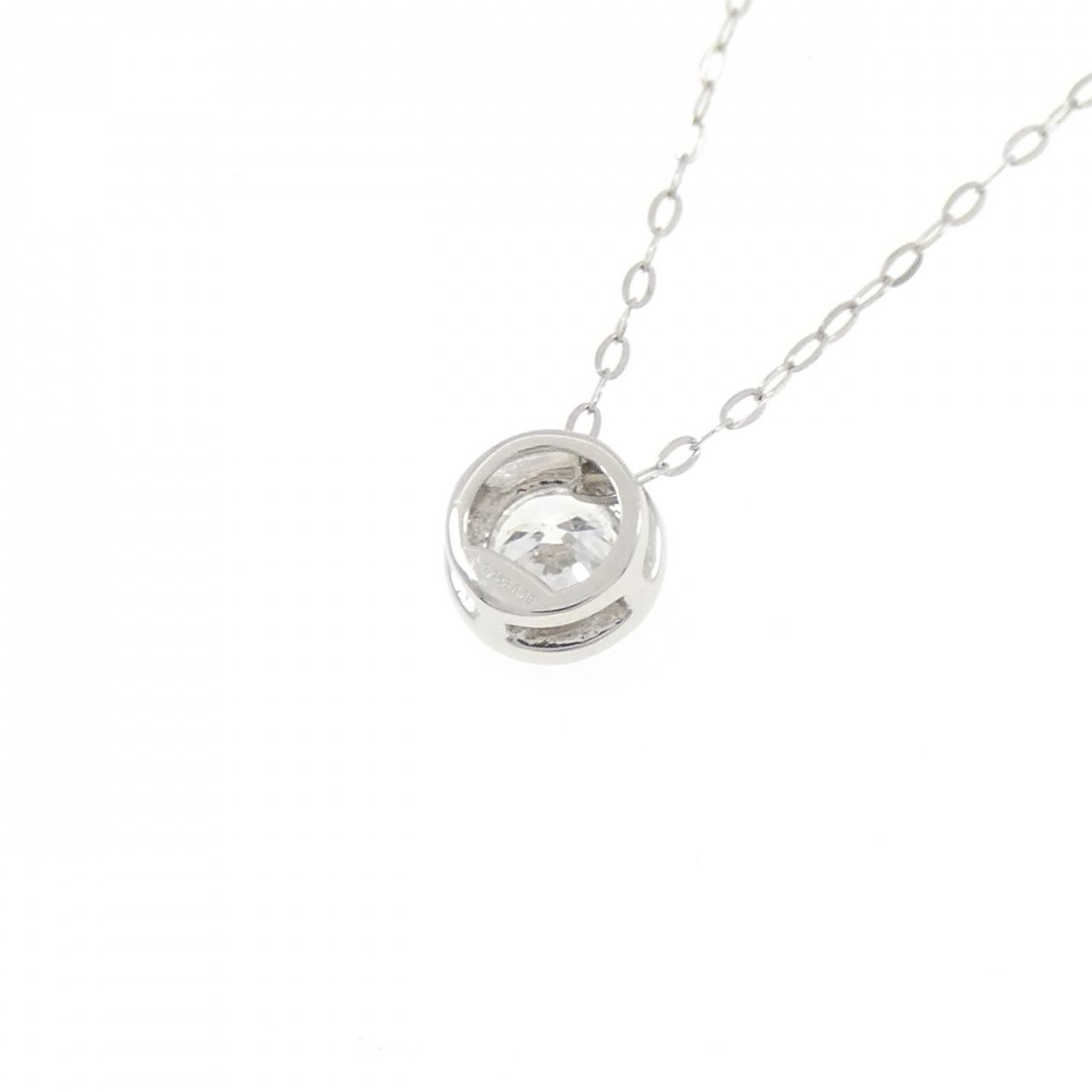 ジーエスティービー Pt950 ダイヤモンドネックレス 0.30CT