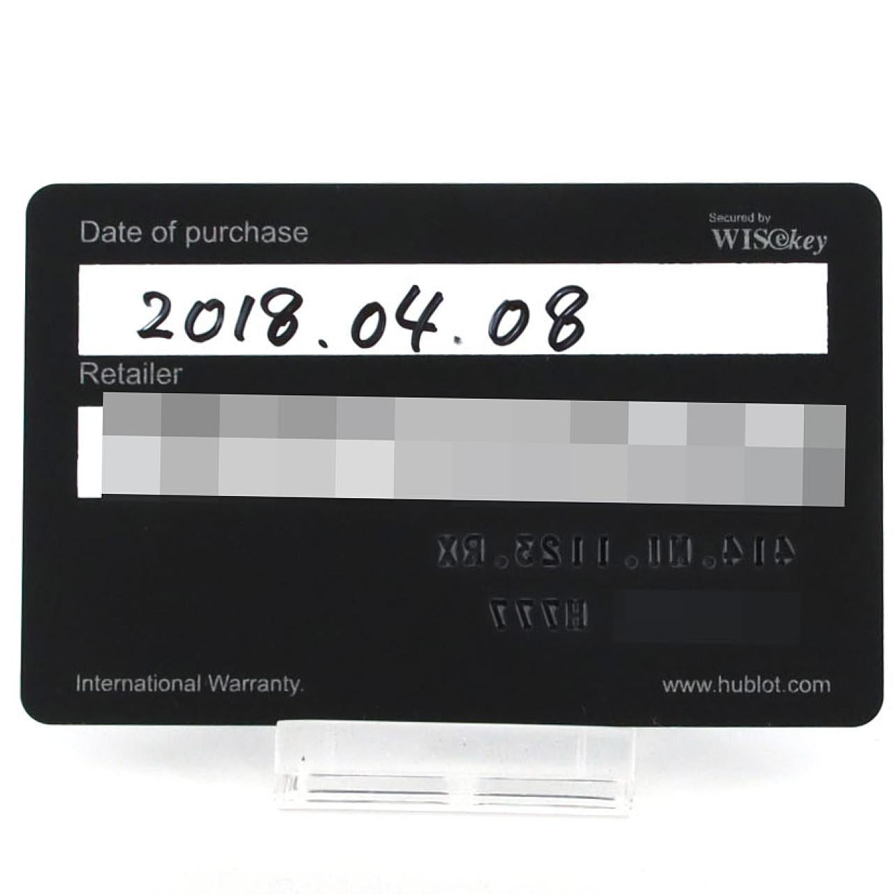 ウブロ ビッグバンメカ10 チタニウム 手巻き腕時計