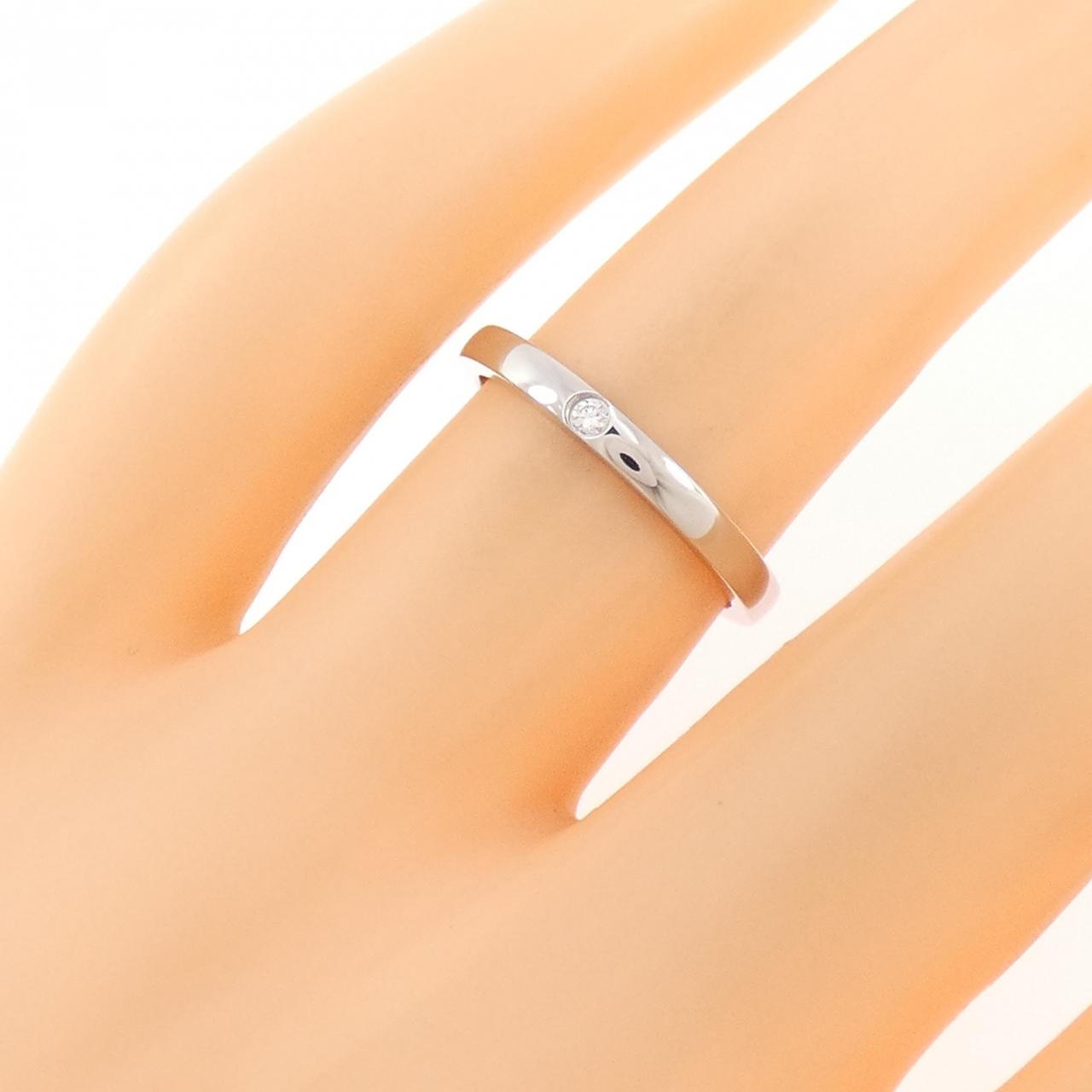 カルティエ バレリーナ プラチナ ダイヤモンド リング 9号