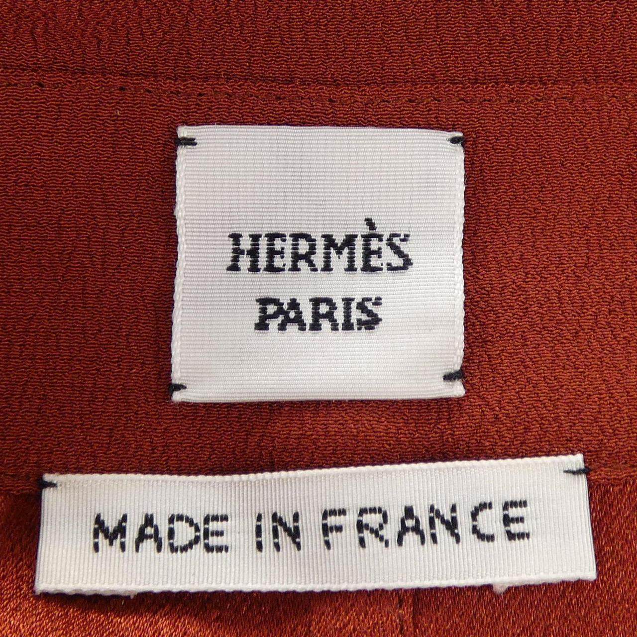 エルメス ROBE INSPIRATION CHEMISE シルク ワンピース