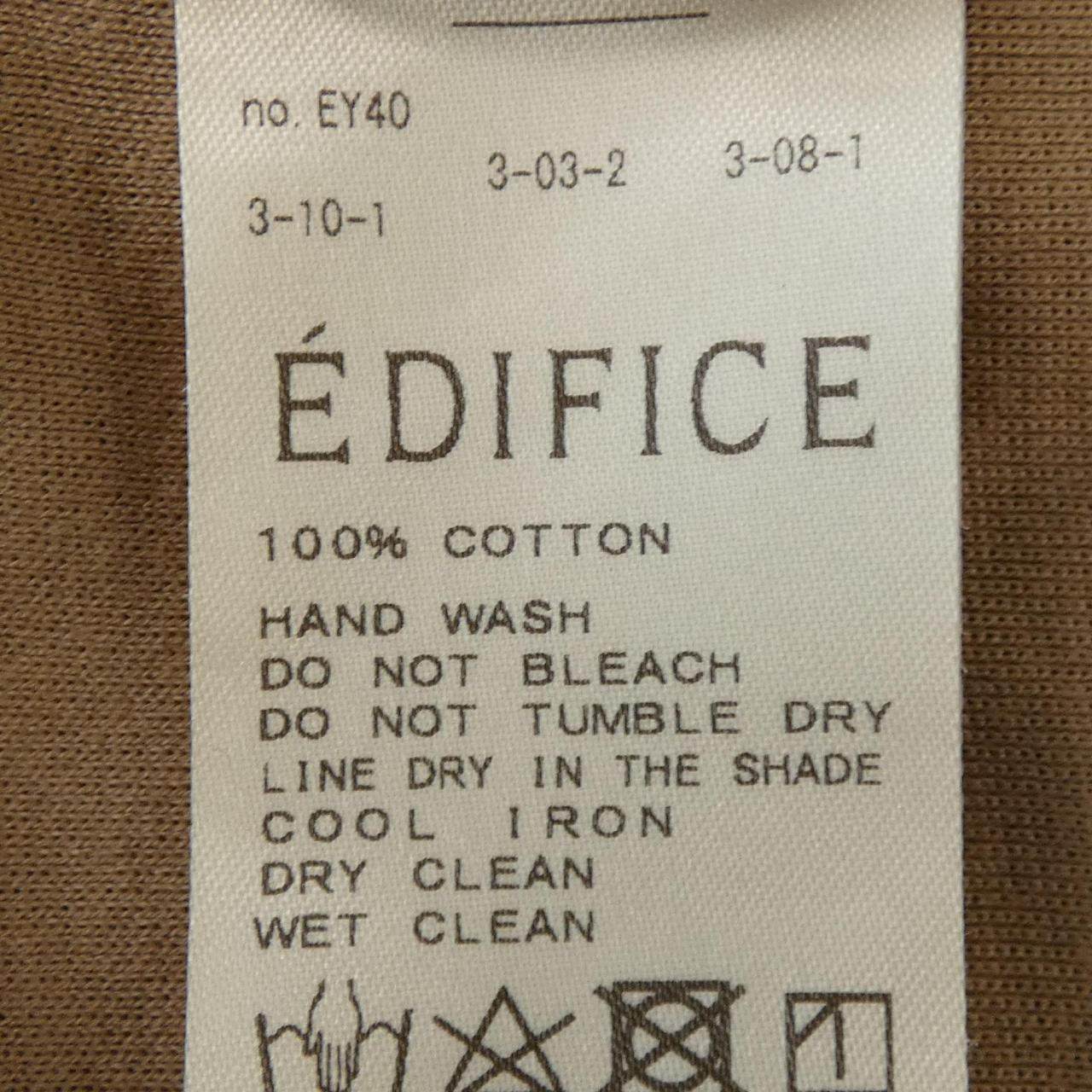 エディフィス コットンポロシャツ