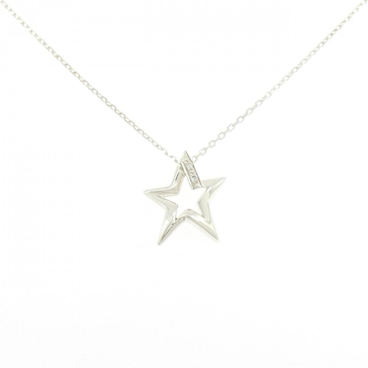 スタージュエリー 925シルバー ダイヤモンドネックレス