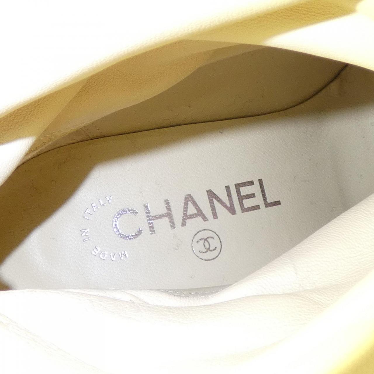 シャネル GABLIELLE CHANEL COCO スエードカーフスキン サテン ショートブーツ