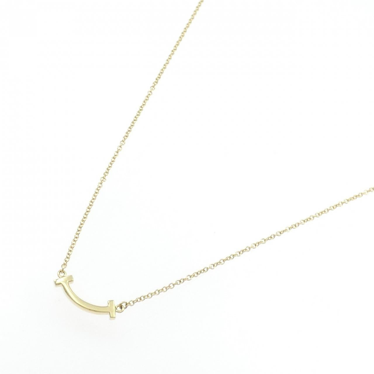 ティファニー Tスマイル K18イエローゴールド ネックレス