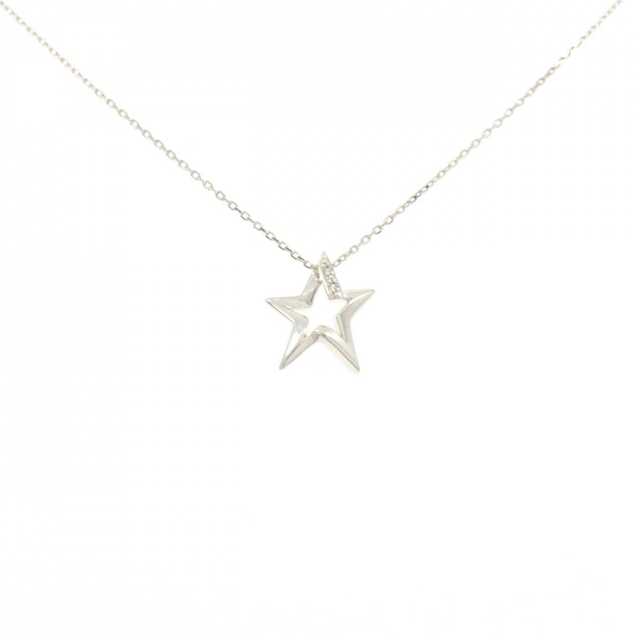 スタージュエリー 925シルバー ダイヤモンドネックレス