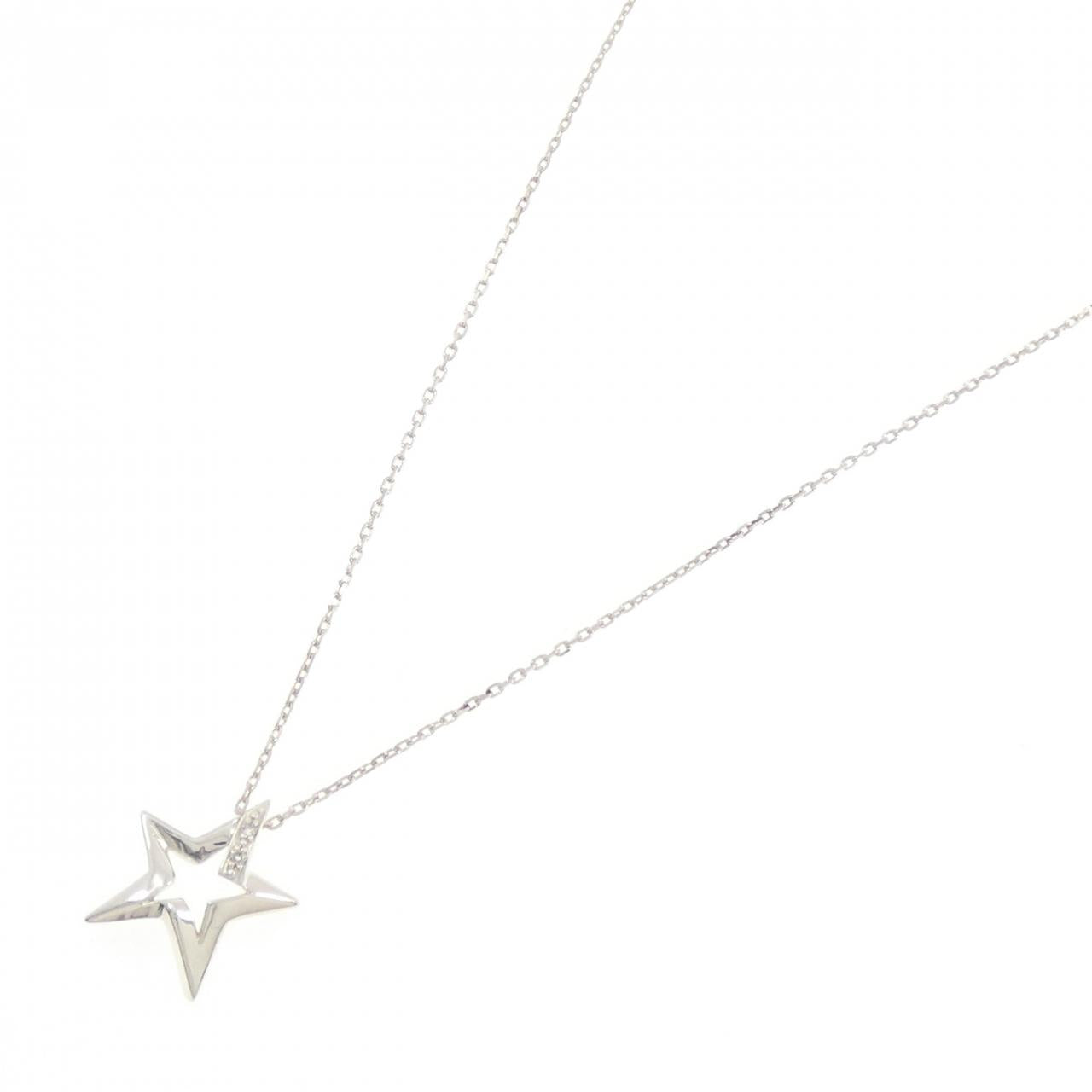 スタージュエリー 925シルバー ダイヤモンドネックレス
