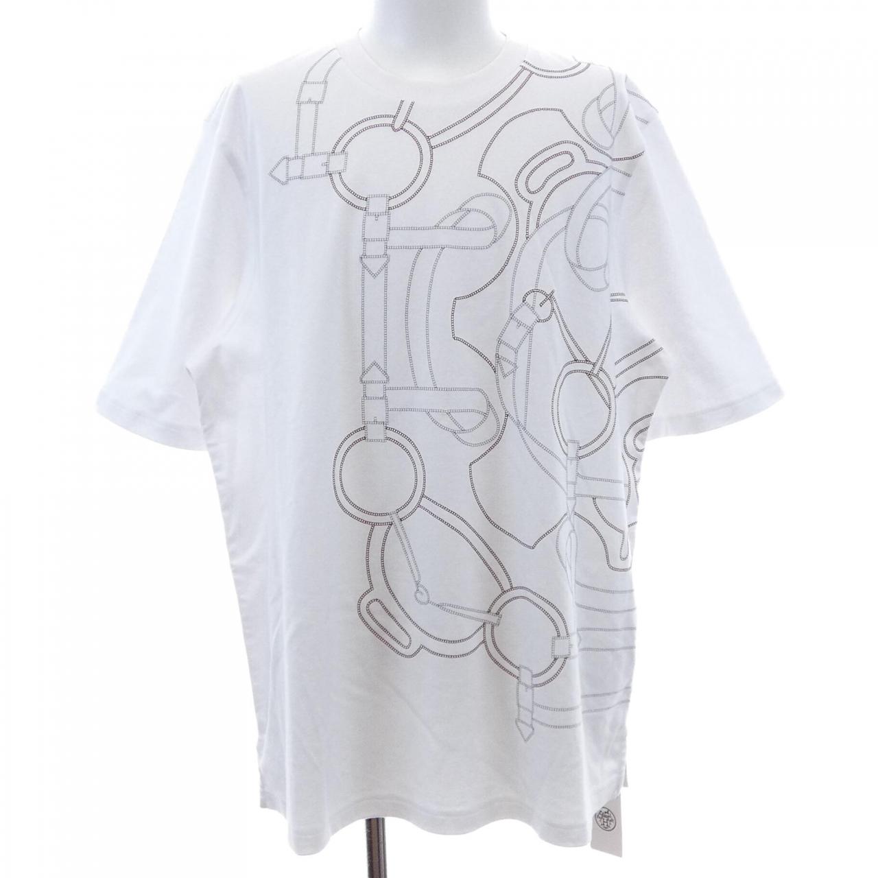 エルメス エプロンドールモザイク コットン Tシャツ