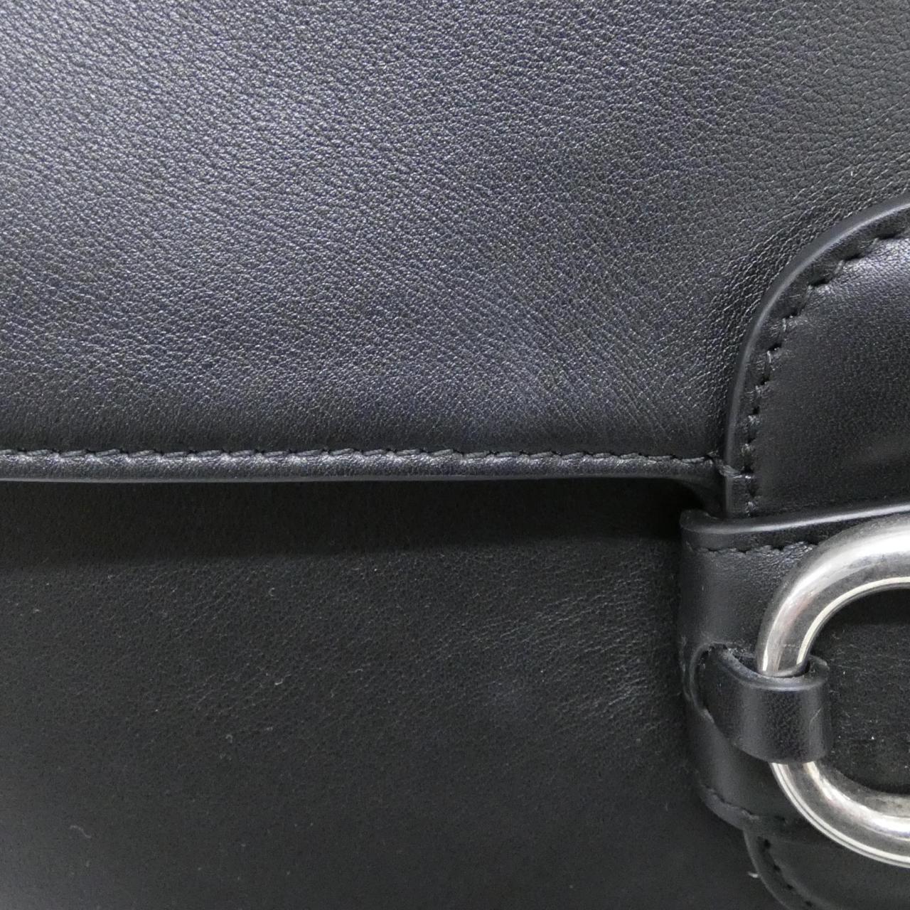 グッチ HORSEBIT 1955 レザーショルダーバッグ