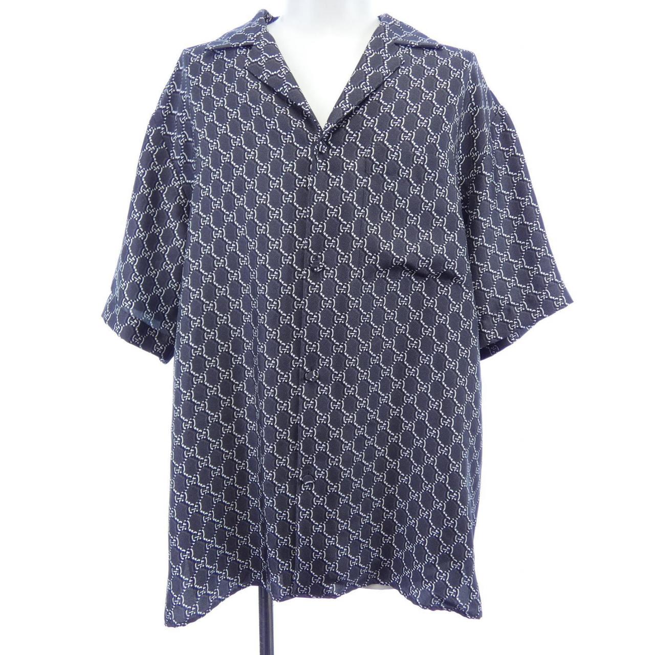 グッチ GGシャドウ シルクシャツ