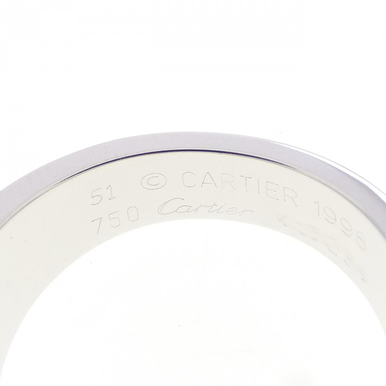 カルティエ タンク 750ホワイトゴールド ムーンストーン リング 11号