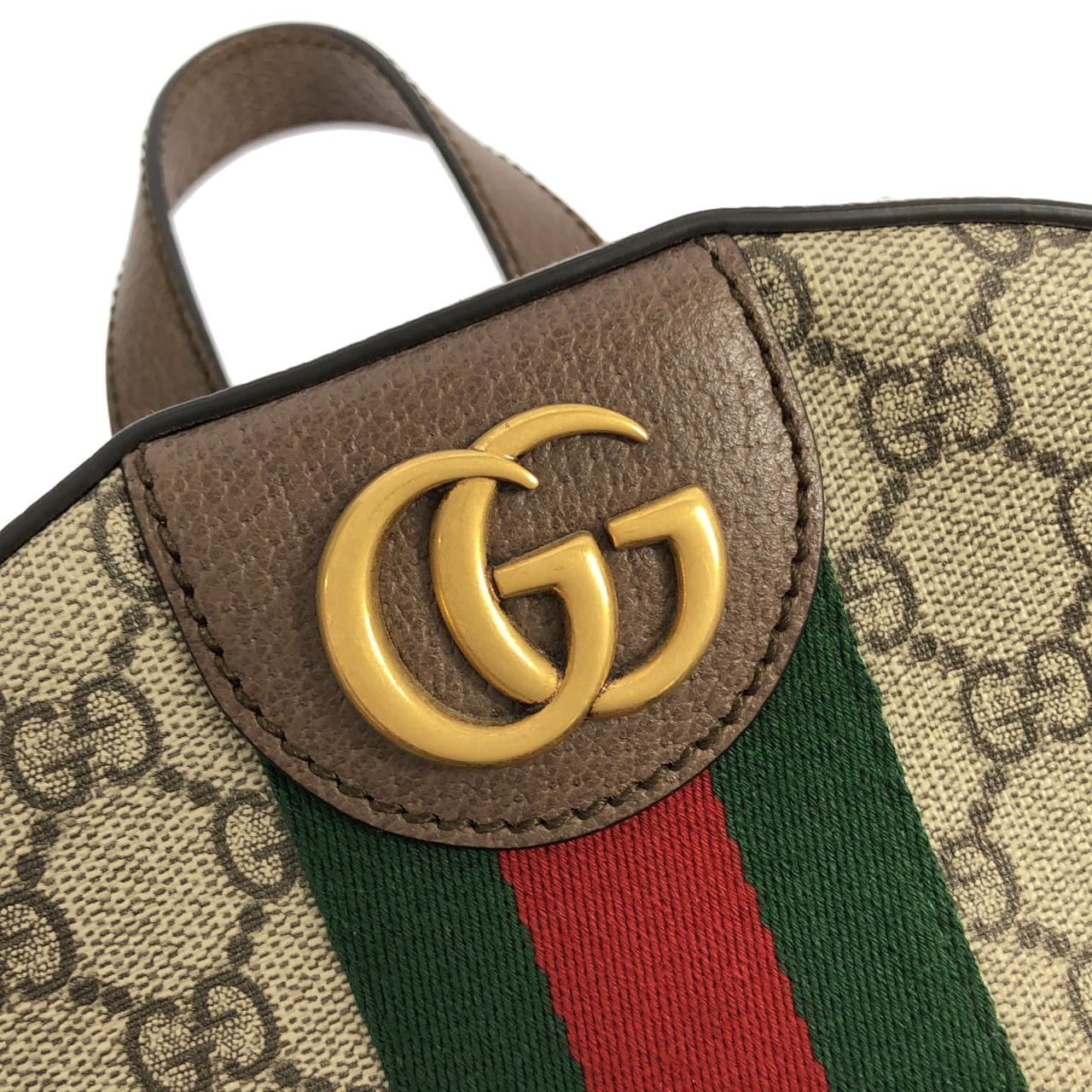 グッチ オフィディア GGスプリームキャンバス レザー リュックサック