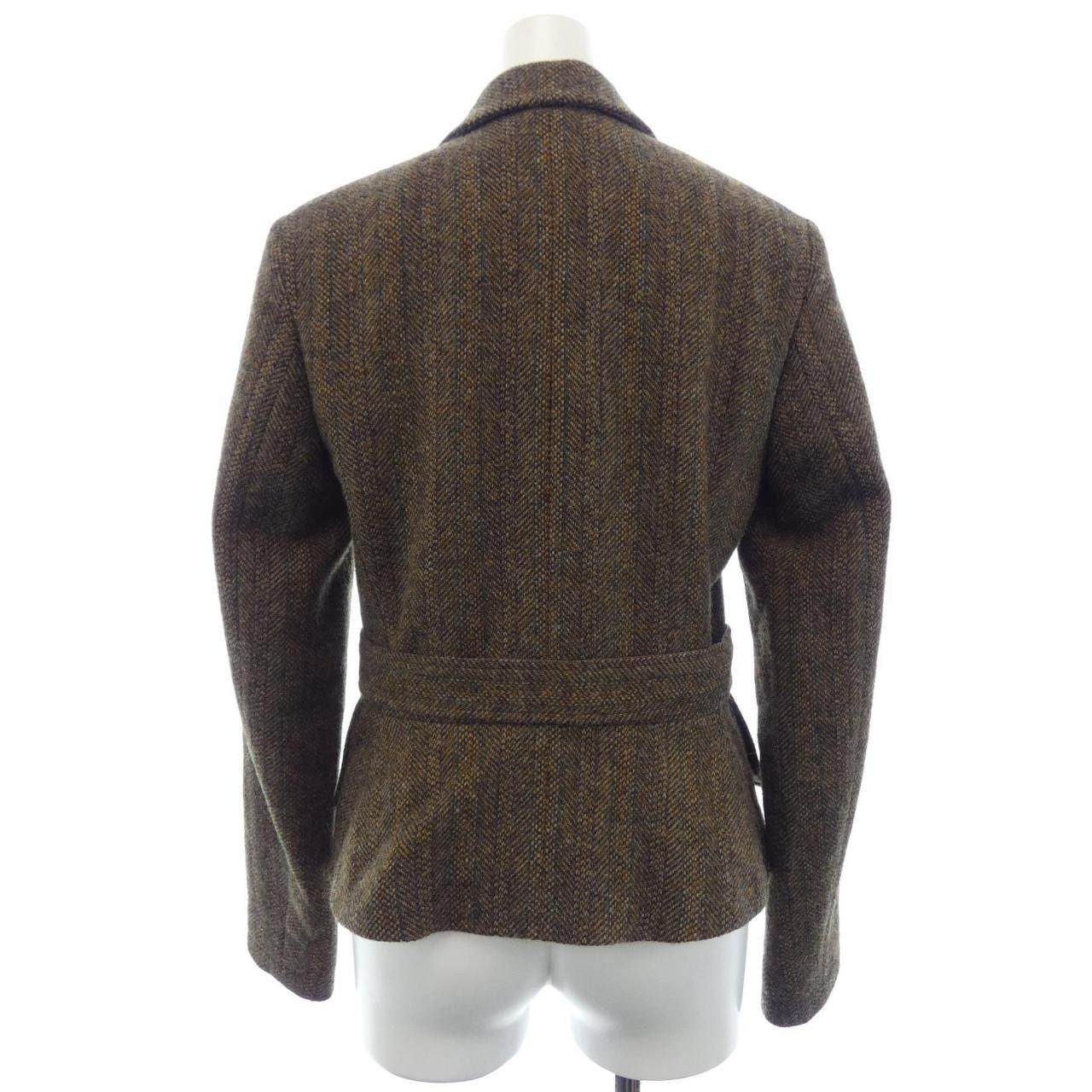 ポロラルフローレン belted wool tweed ジャケット