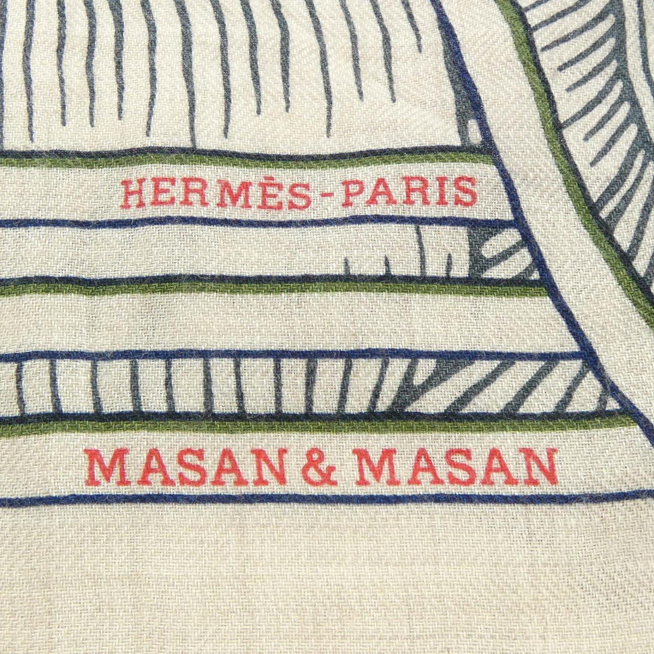 エルメス MASAN&MASAN シルクカシミヤショール