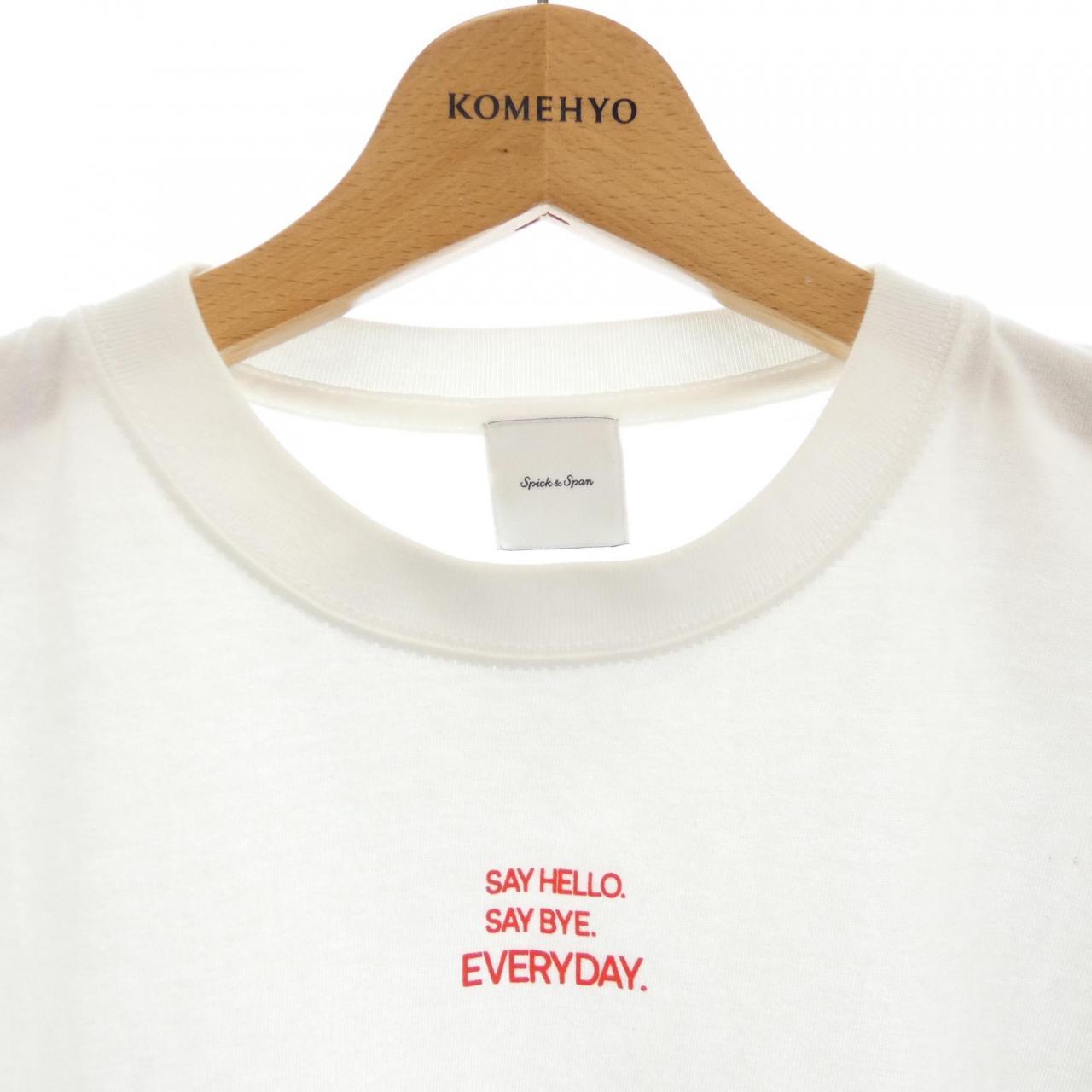スピックアンドスパン コットンTシャツ