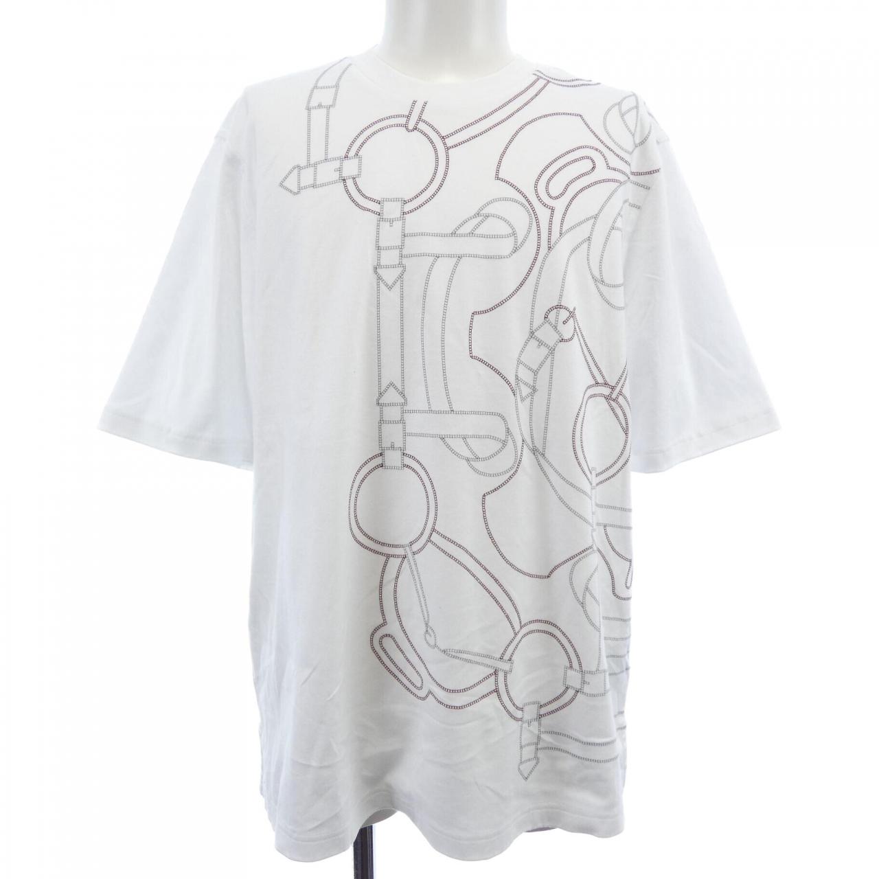 エルメス エプロンドールモザイク コットンTシャツ