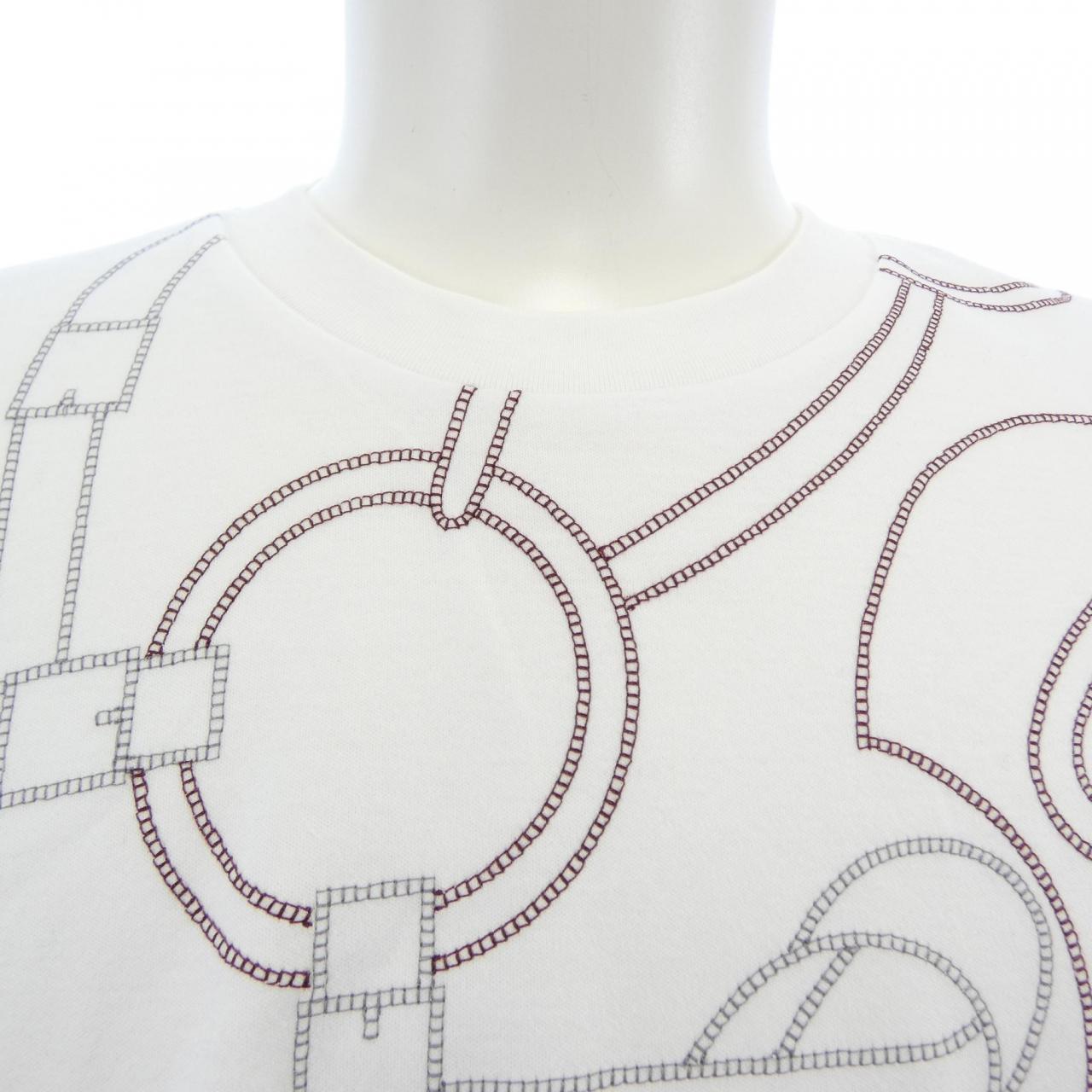 エルメス エプロンドールモザイク コットンTシャツ