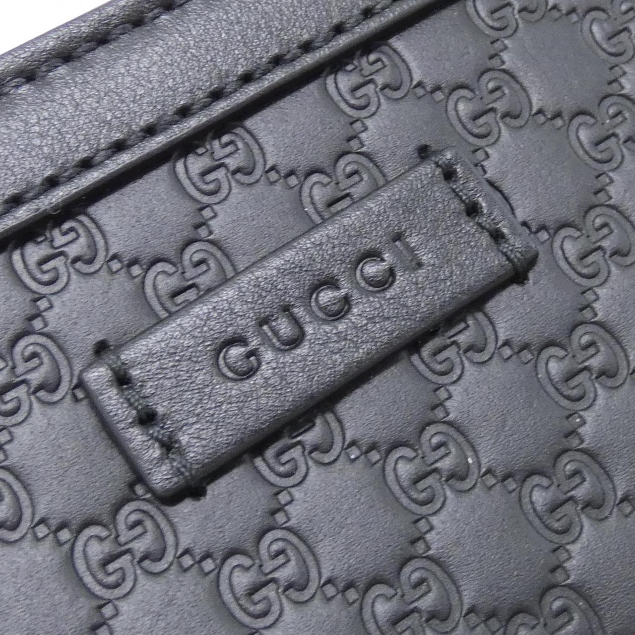グッチ マイクログッチシマレザー ショルダーバッグ
