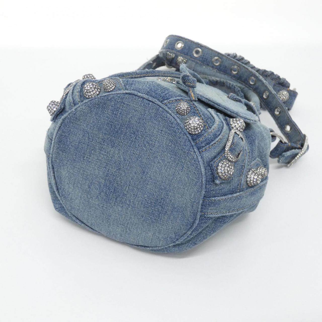 バレンシアガ LE CAGOLE BUCKET デニムバッグ