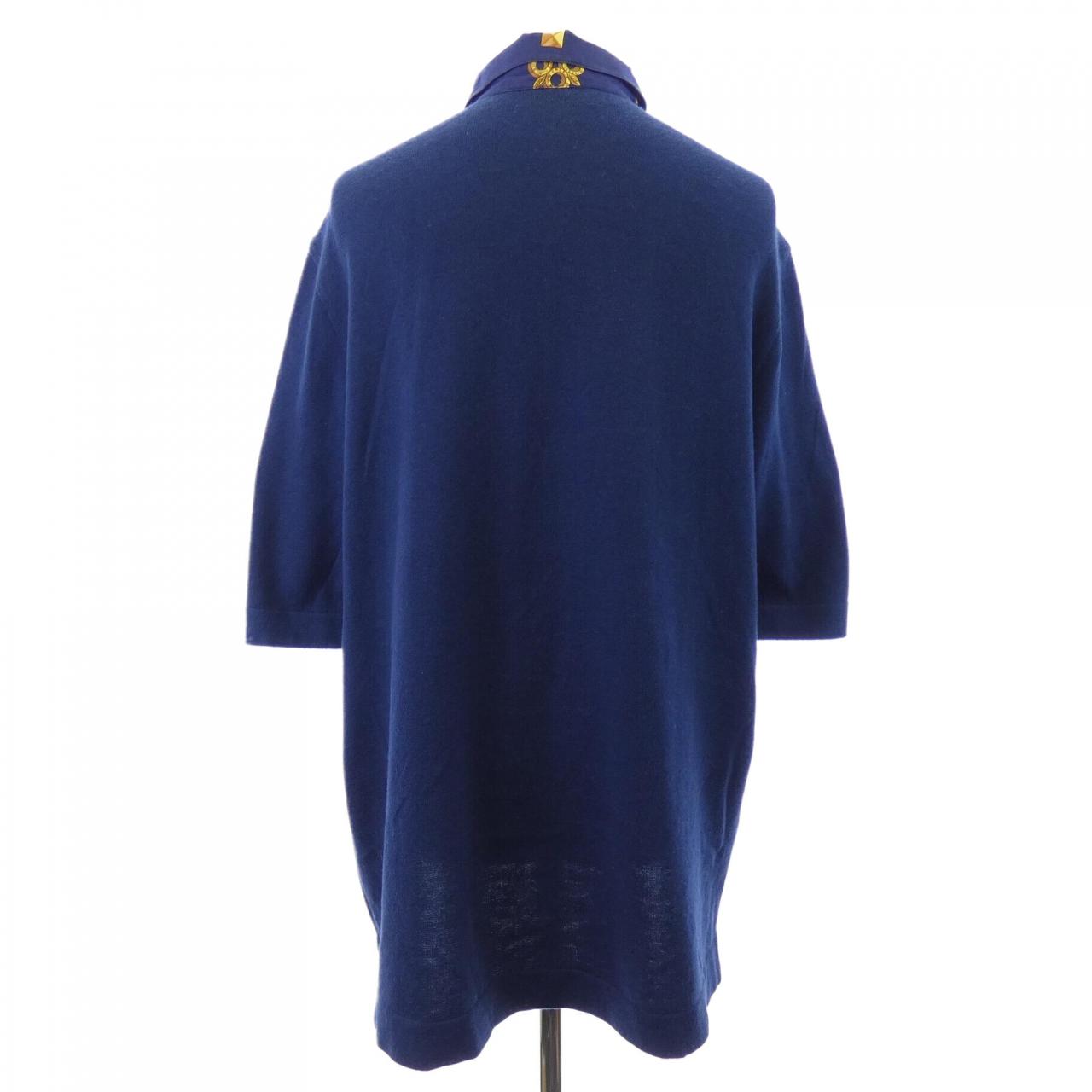 エルメス LES CLES シルクコットンカシミヤ トップス