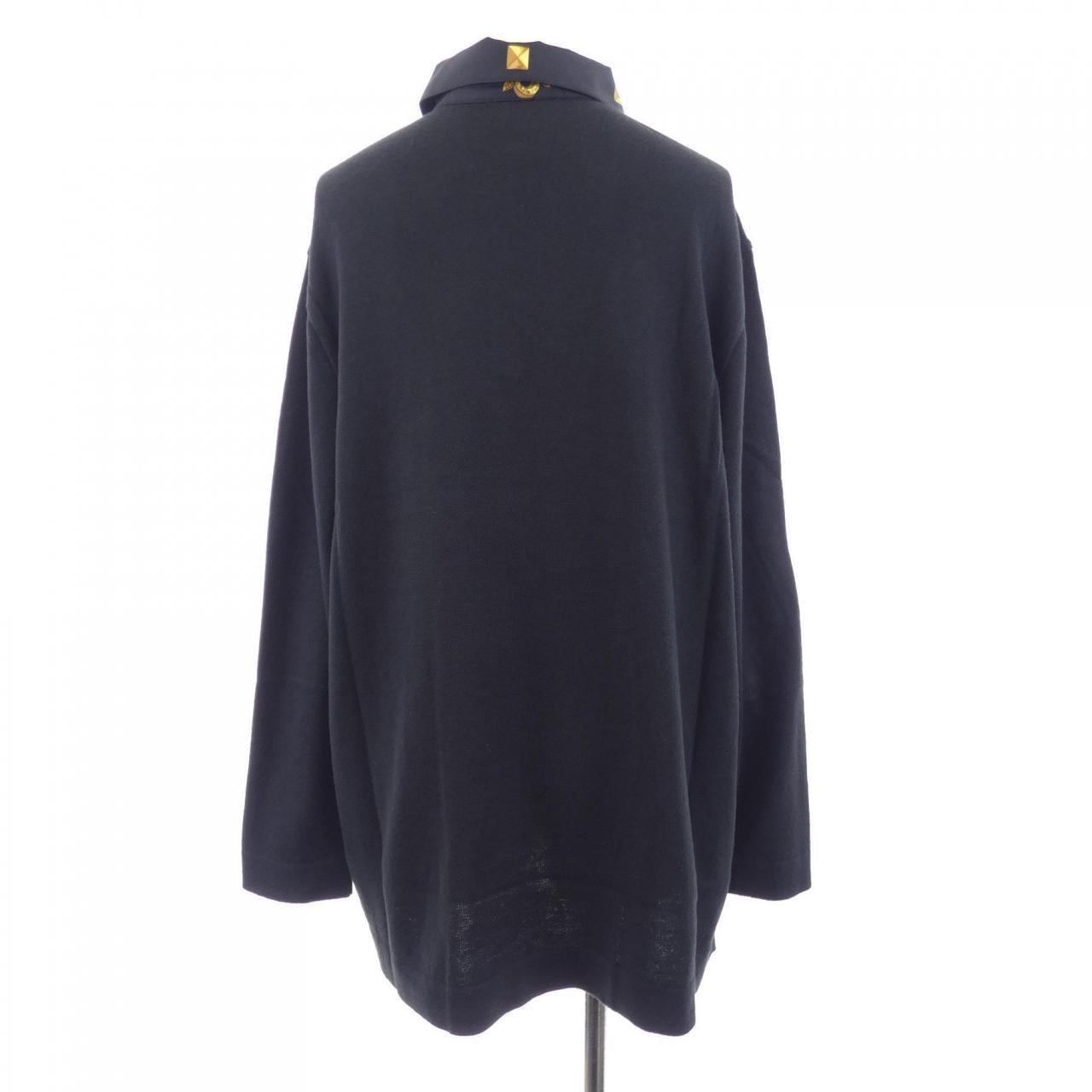 エルメス LES CLES シルク コットンカシミヤ トップス