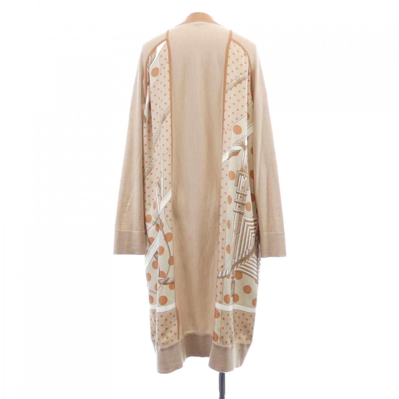 エルメス CLIC CLAC A POIS シルクカシミヤカーディガン