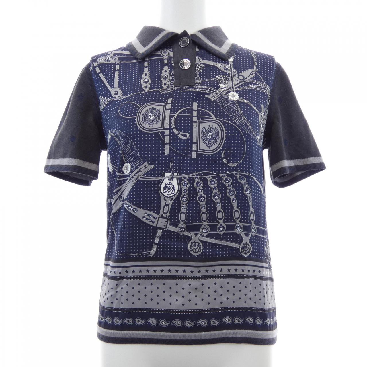 エルメス HARNAIS DE COUR BANDANA シルクカシミヤニット サイズ34