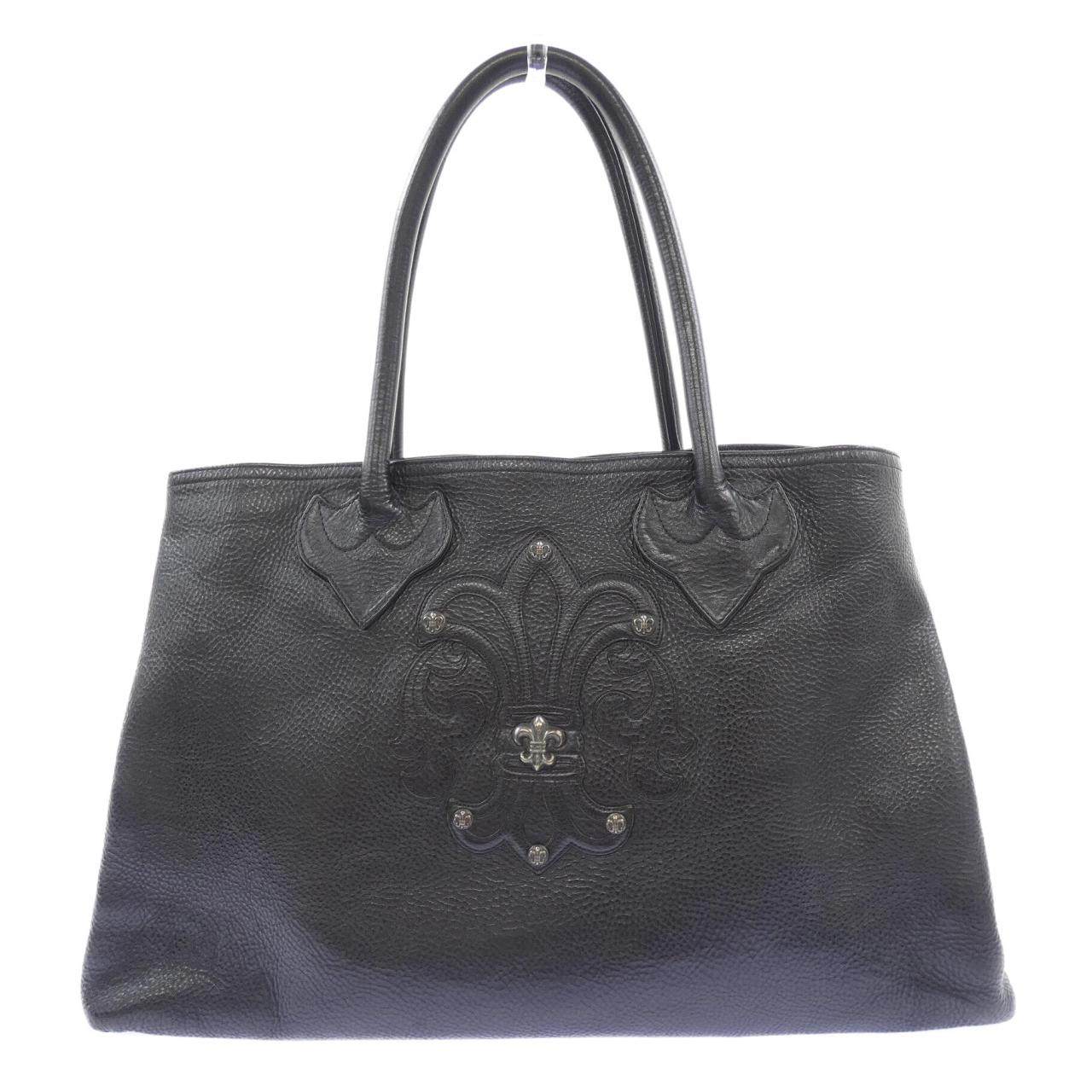 クロムハーツ TOTE W/SNP BS FLUER レザートートバッグ