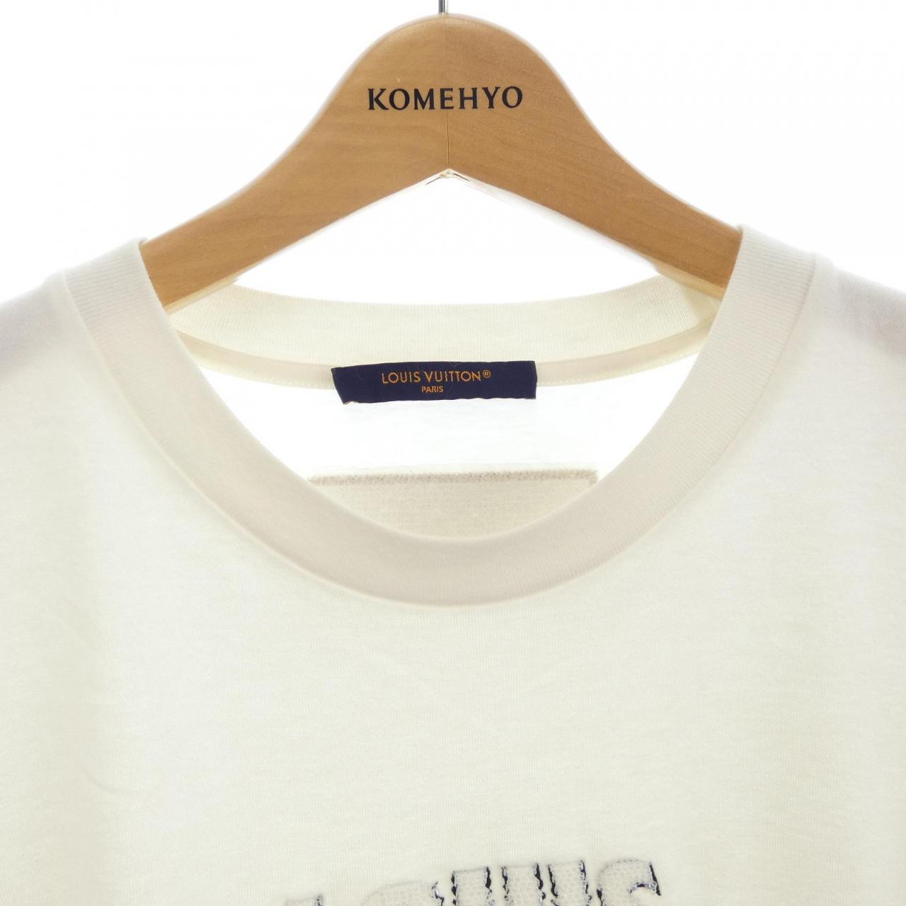 ルイヴィトン エンブロイダードビーズコットンTシャツ