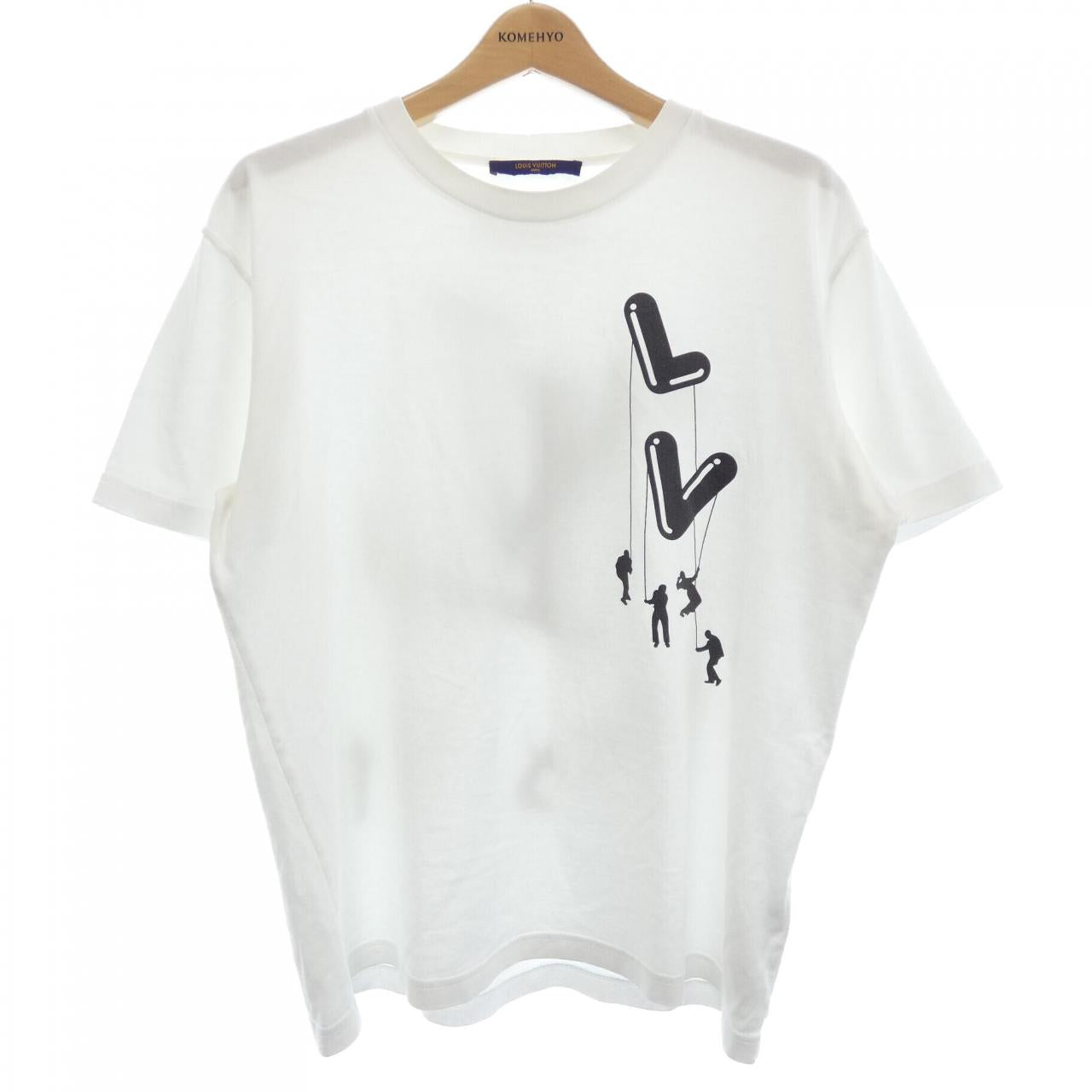 ルイヴィトン フローティングLVプリンテッド コットンTシャツ