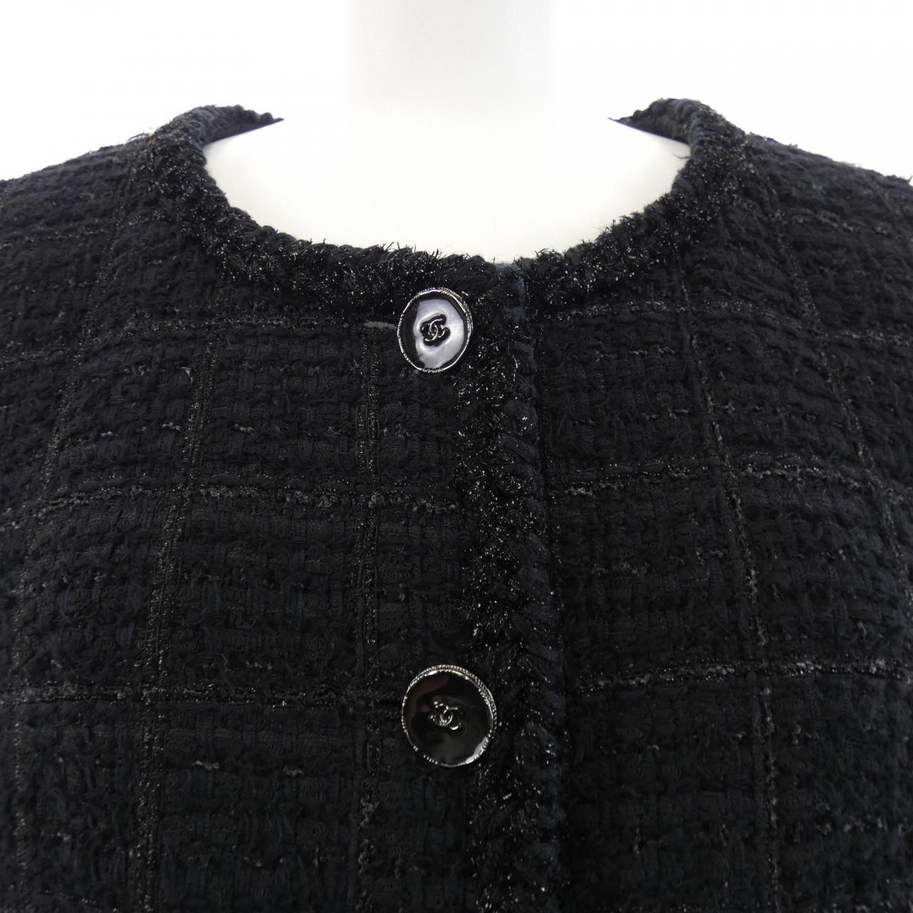 シャネル LOOK56 ウールノーカラージャケット