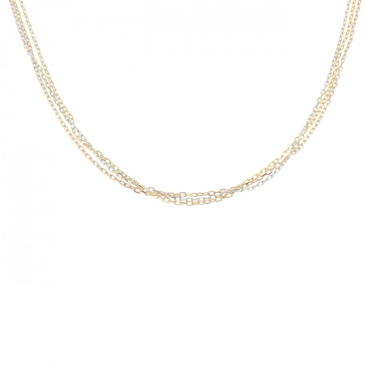 カルティエ 750スリーカラーネックレス