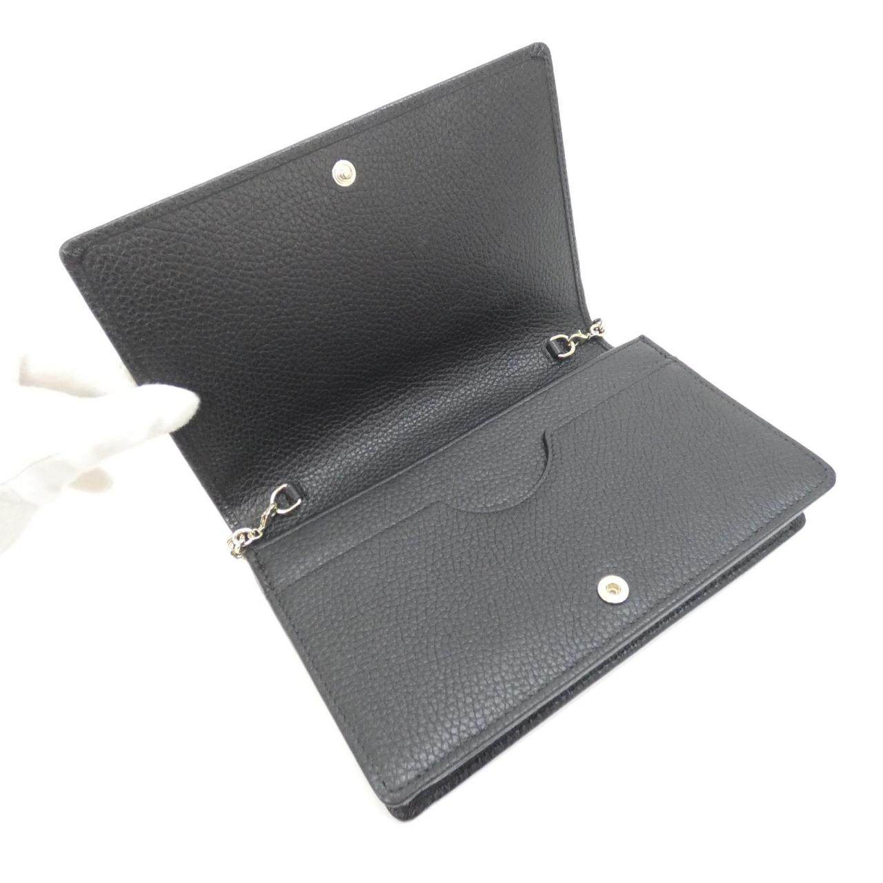 グッチ レザー チェーンウォレット