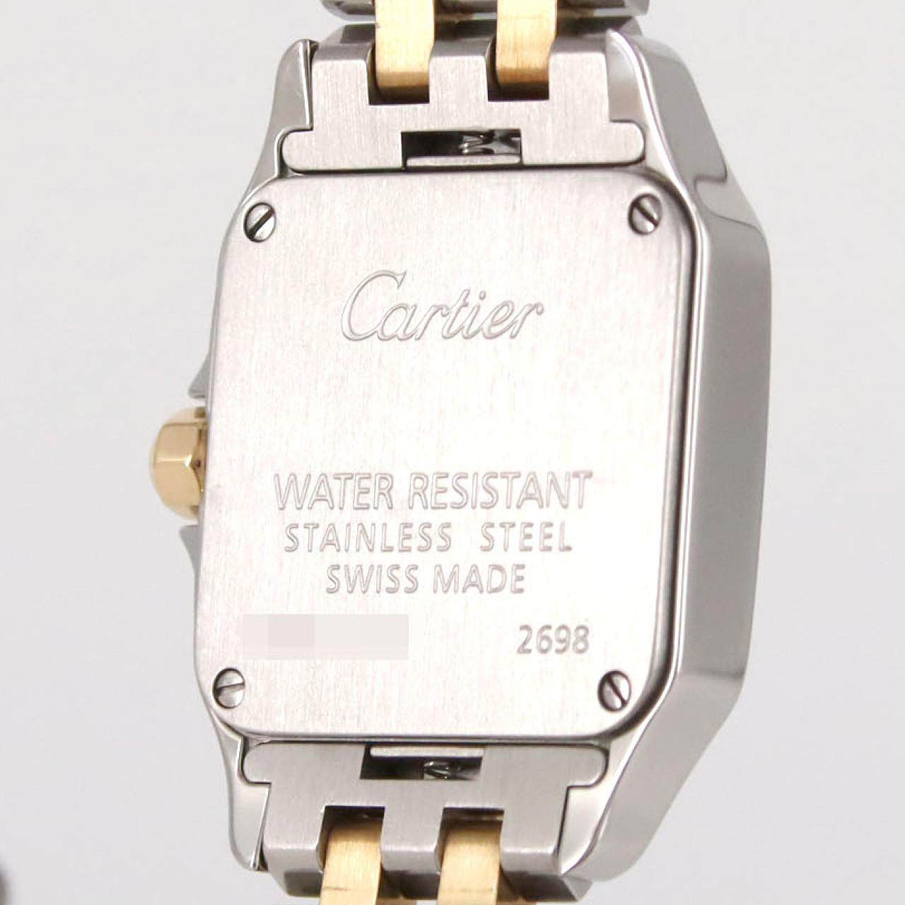 カルティエ サントスドゥモワゼルSM ステンレススチール イエローゴールド