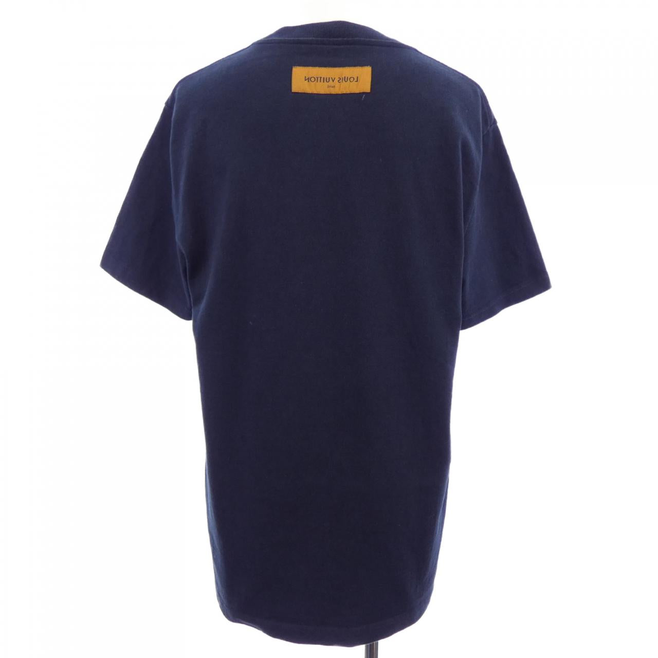 ルイヴィトン エンブロイダリーLVフラワー コットンTシャツ