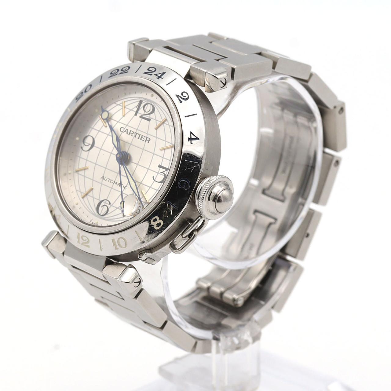 カルティエ パシャC GMT ステンレススチール 腕時計