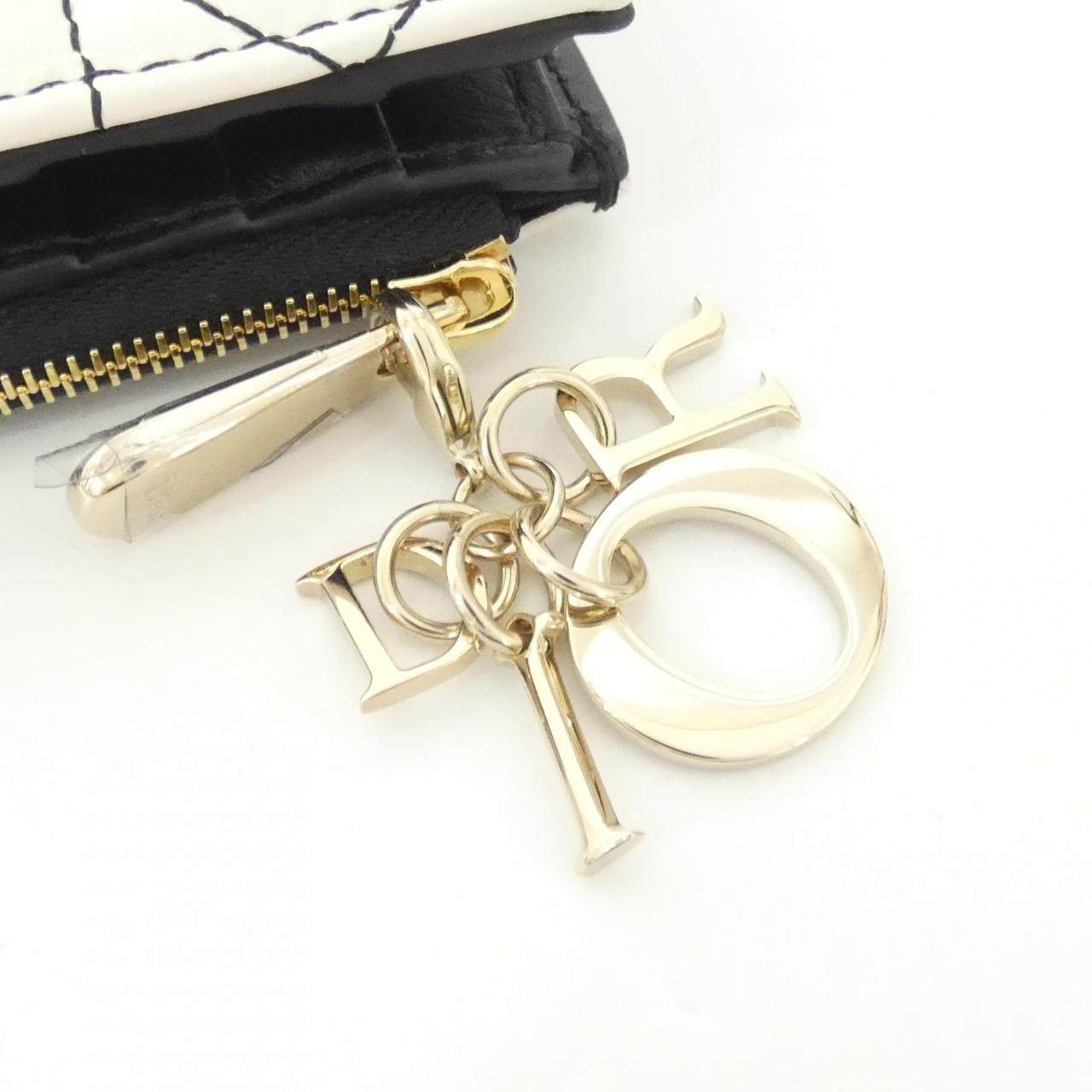クリスチャンディオール LADY DIOR DAHLIA ラムスキン財布 日本限定