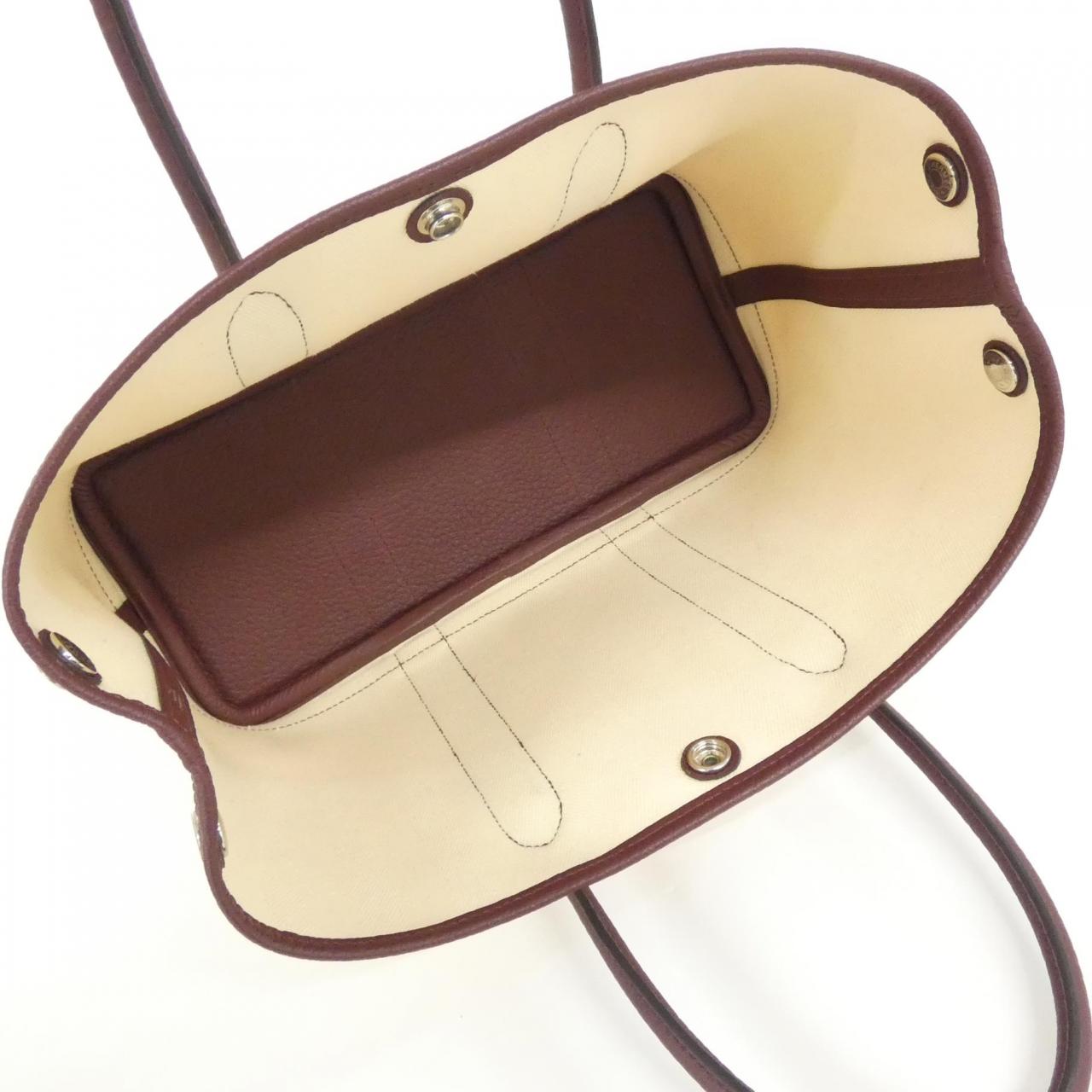 エルメス ガーデンパーティ30 トワルシェブロン カントリー バッグ