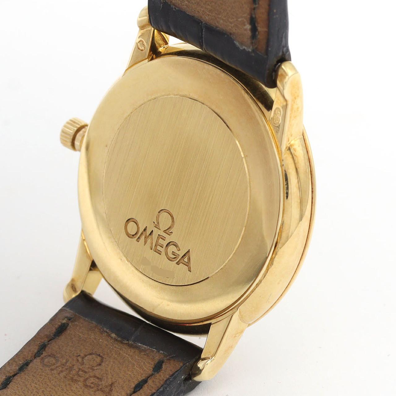 オメガデヴィル イエローゴールド クォーツ