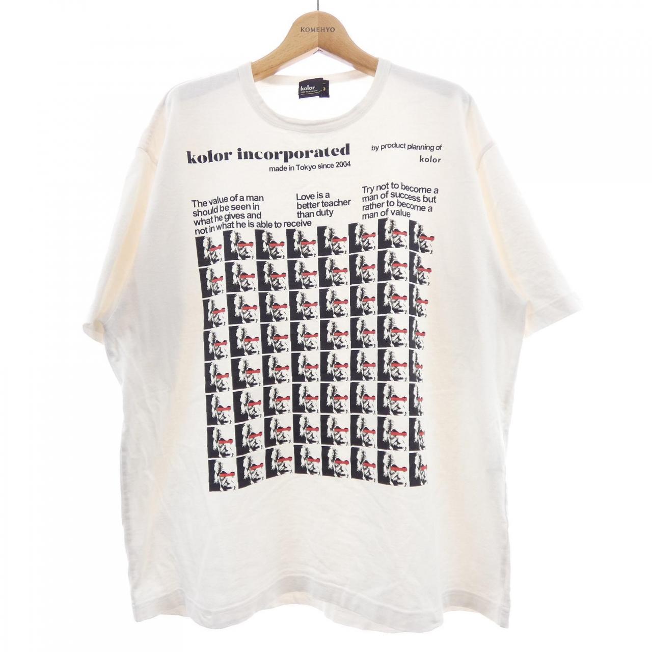 カラー コットンTシャツ