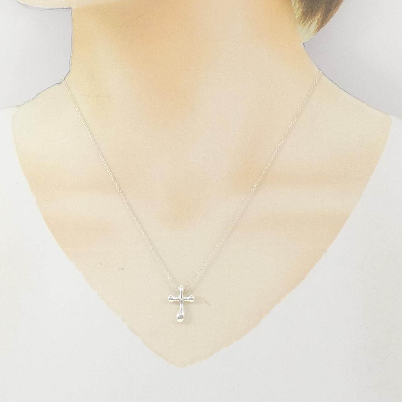 ティファニー 925シルバークロスネックレス