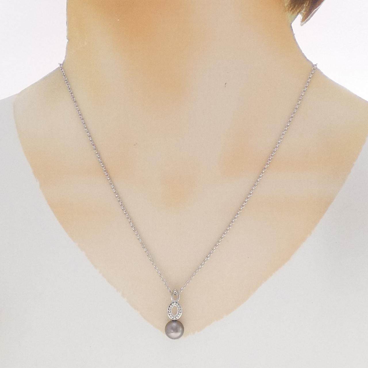 タサキ 黒蝶真珠 シルバー ネックレス