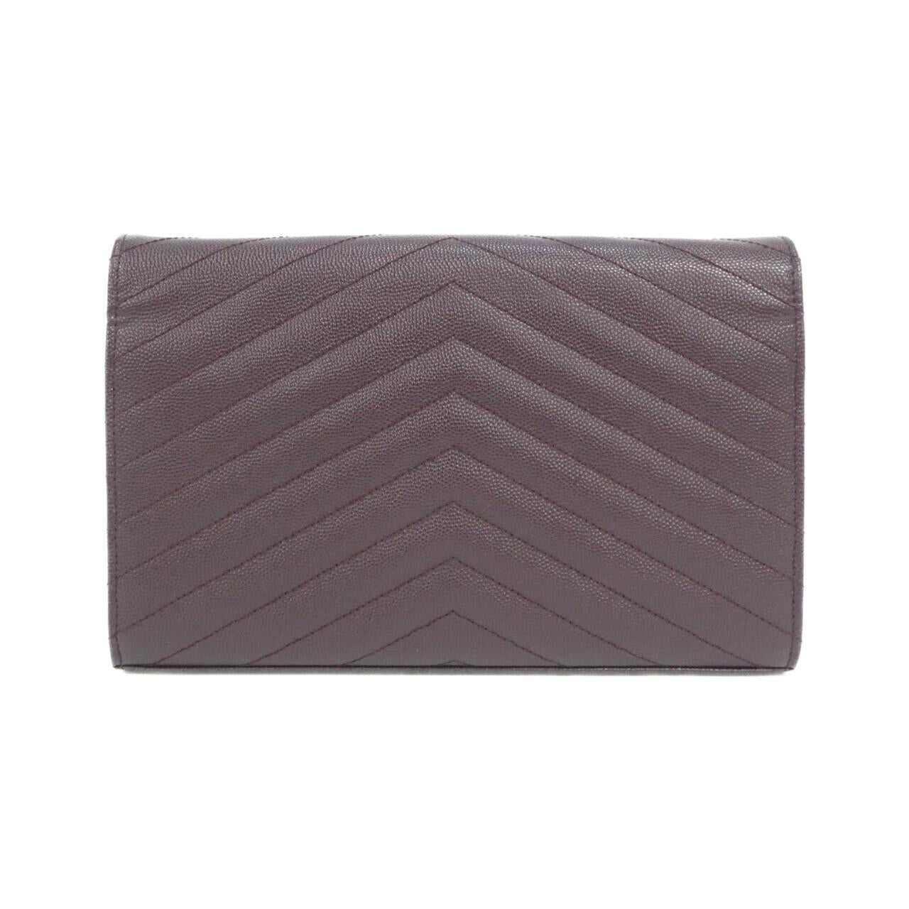 イヴサンローラン CASSANDRA CLASSIC CHAIN WALLET カーフ 財布