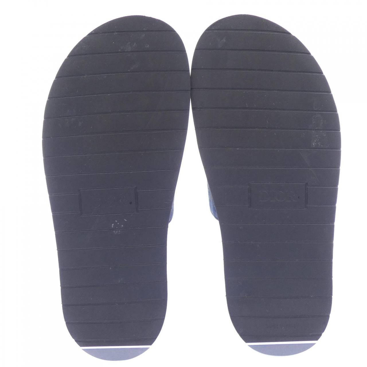 ディオール AQUA DOUBLE BAND DENIM TEARS レザーサンダル