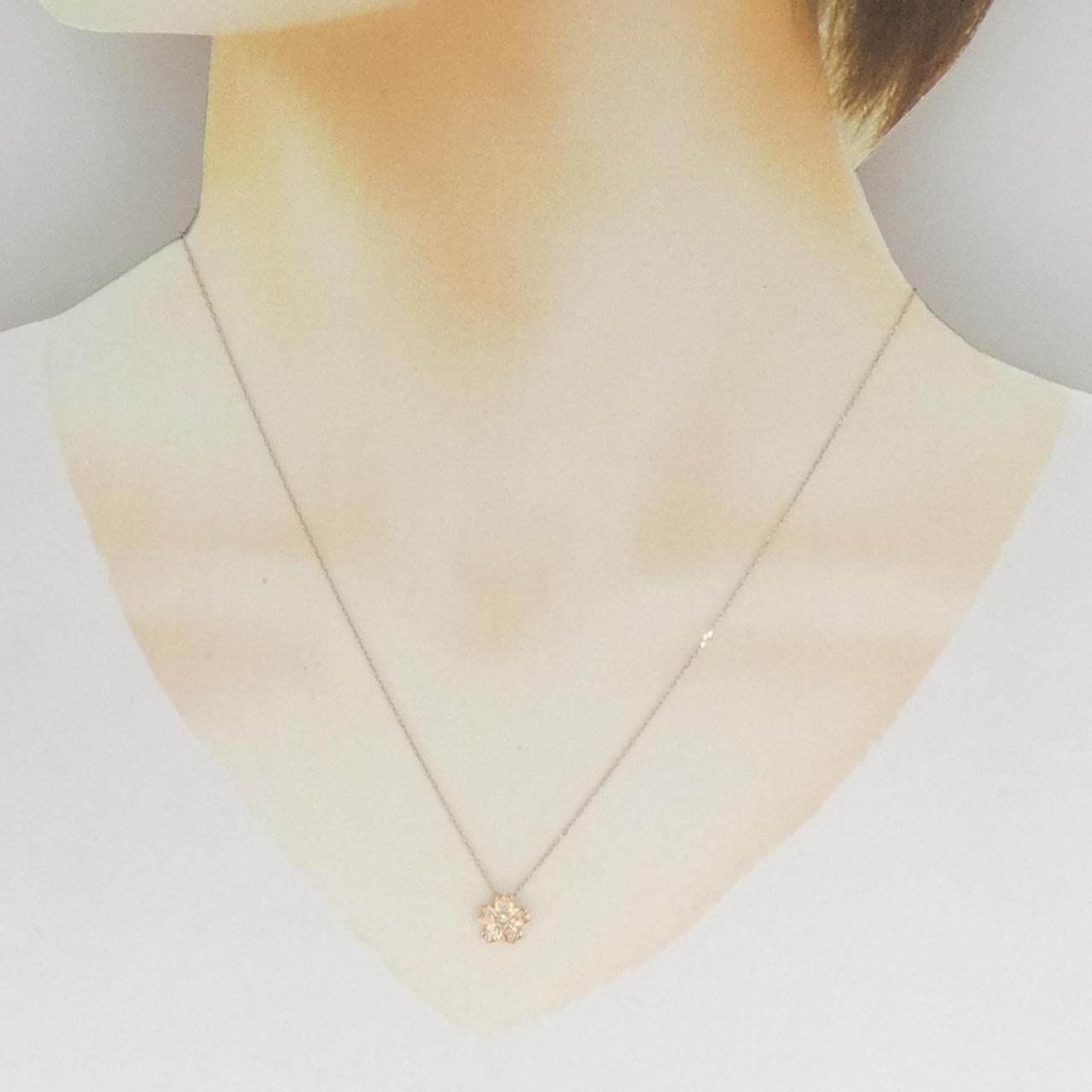 ヨンドシー Au750 ダイヤモンドネックレス